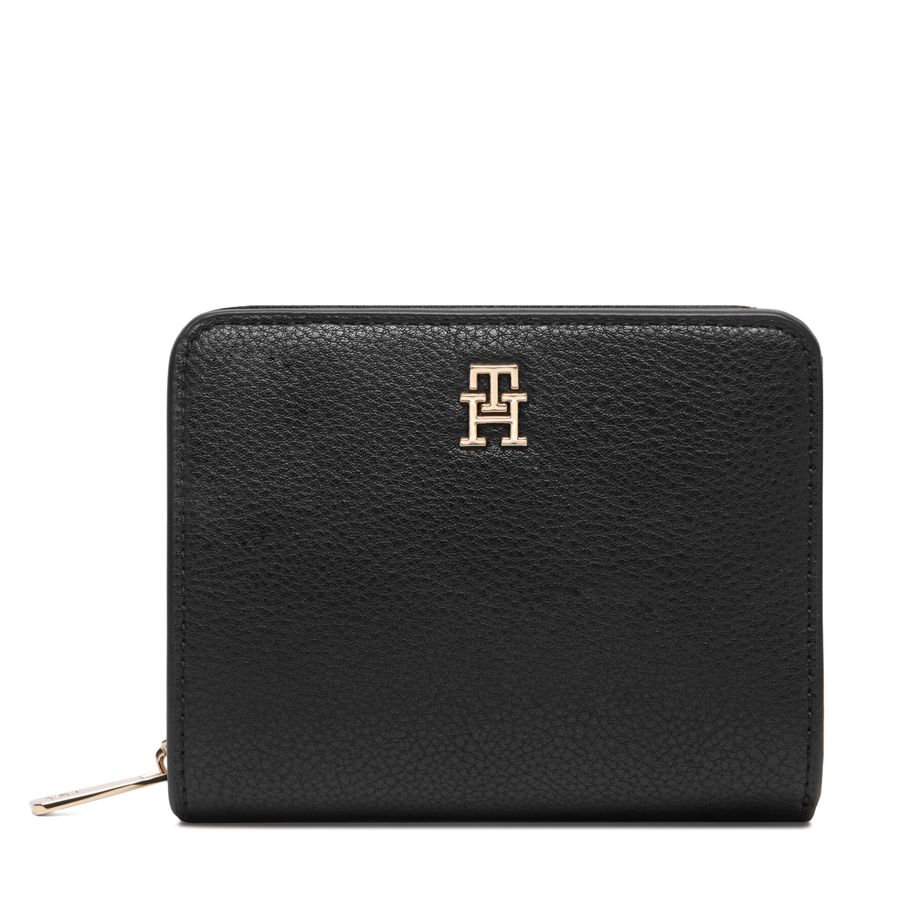 Πορτοφόλι Tommy Hilfiger Th Icon Med Za W/Flap AW0AW18475 Μαύρο