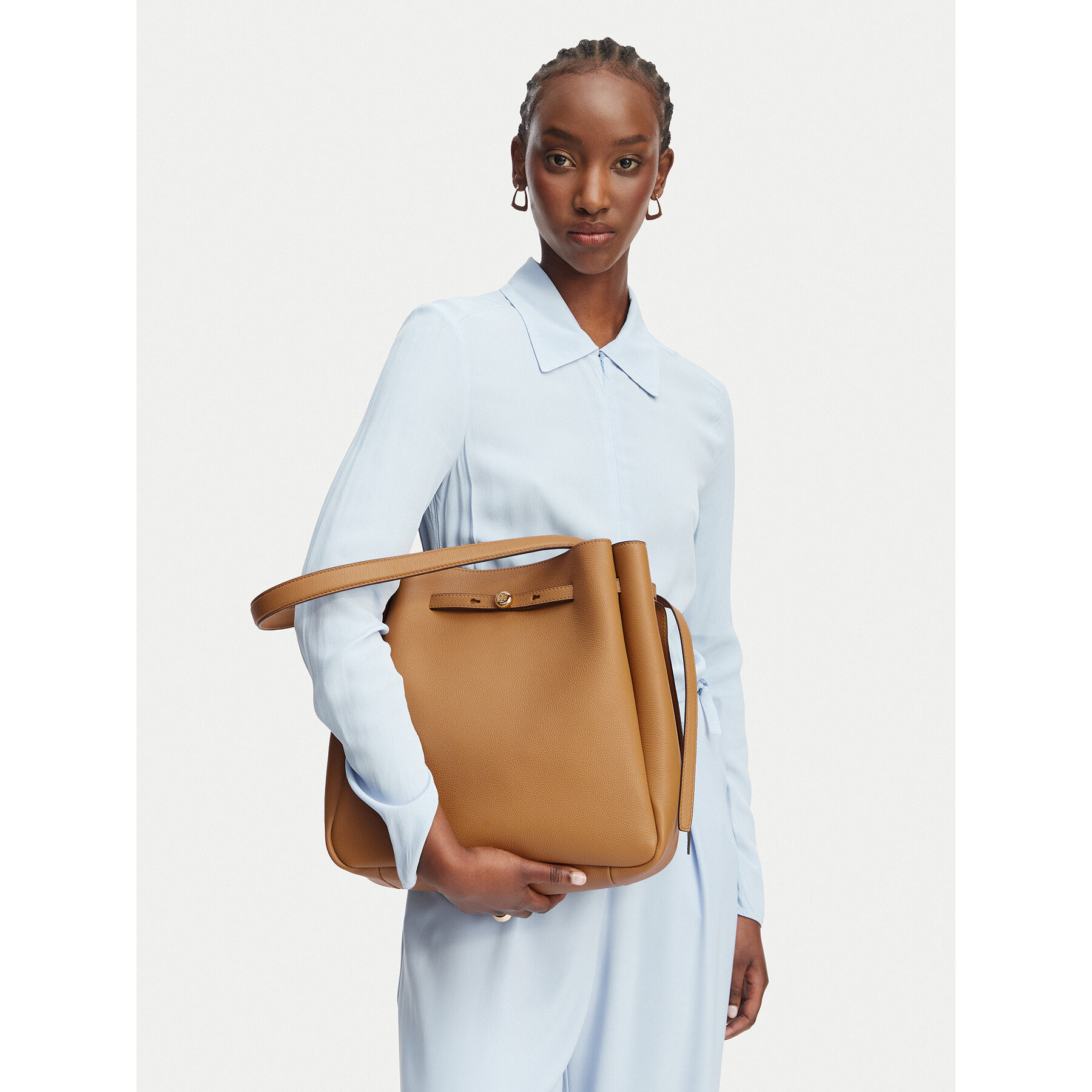 Kabelka Tory Burch Romy 179986 Hnedá