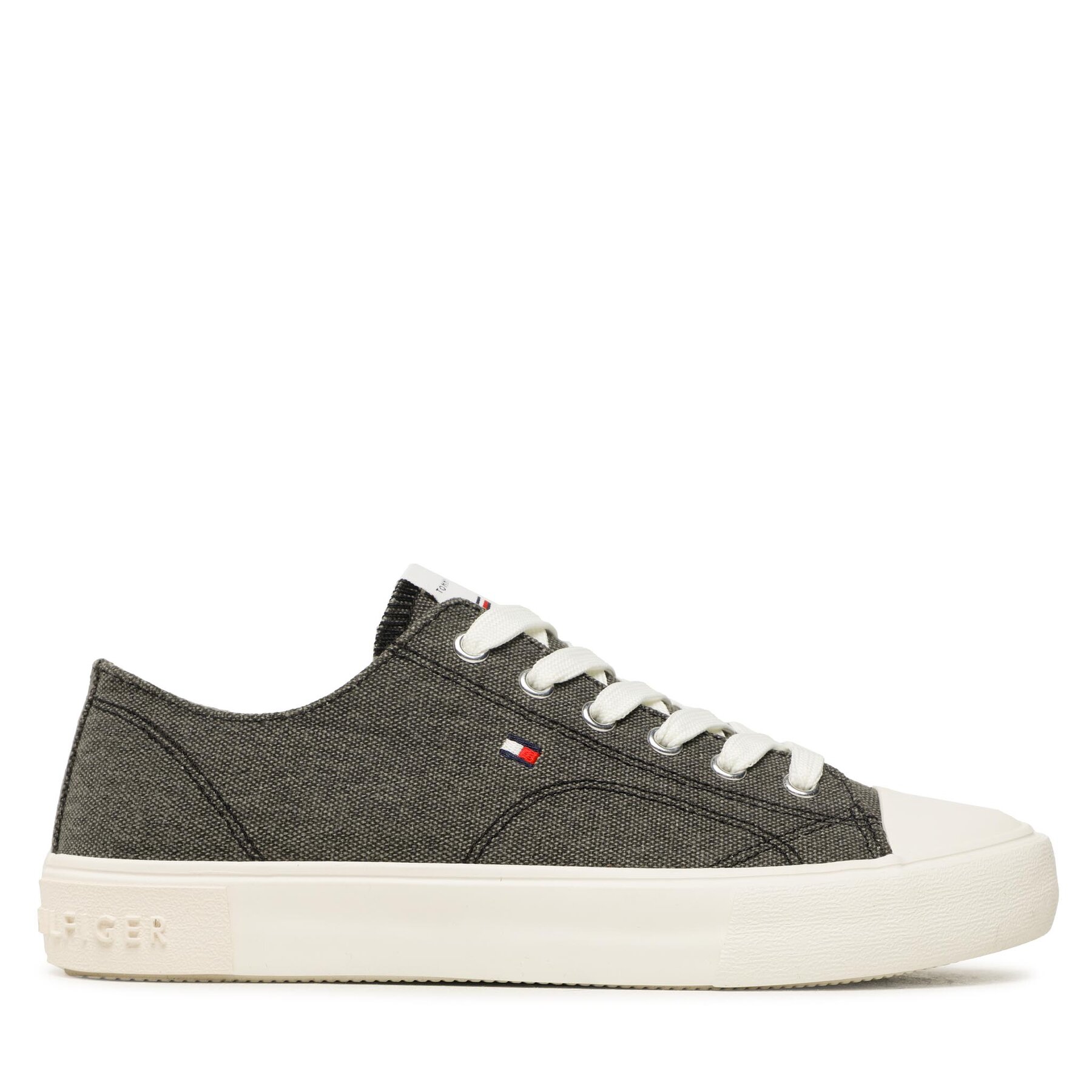 Tornacipő Tommy Hilfiger Low Cut Lce-Up T3X9-32827-0890 S Fekete