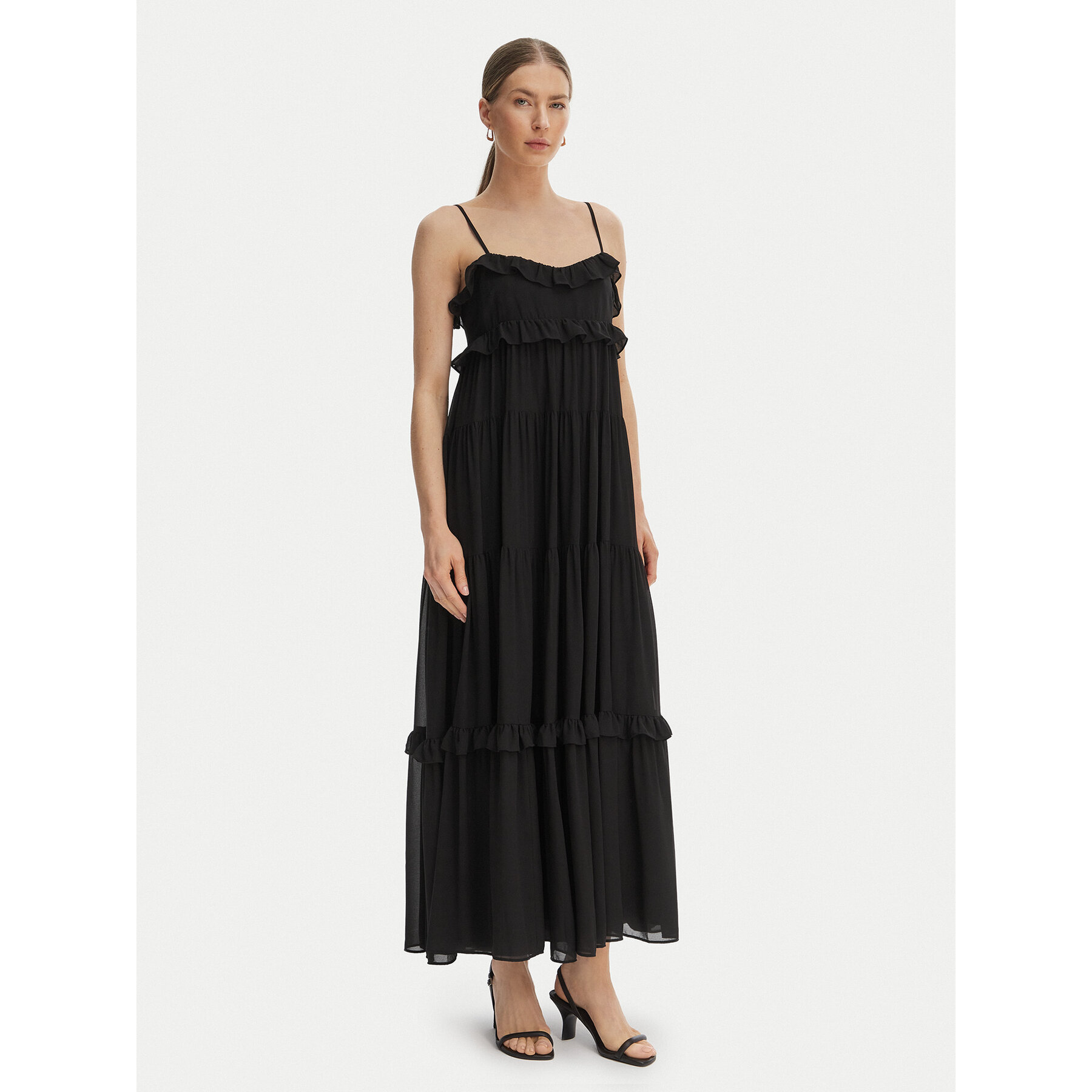 MICHAEL Michael Kors Sommerkleid MS683E37R3 Schwarz Relaxed Fit