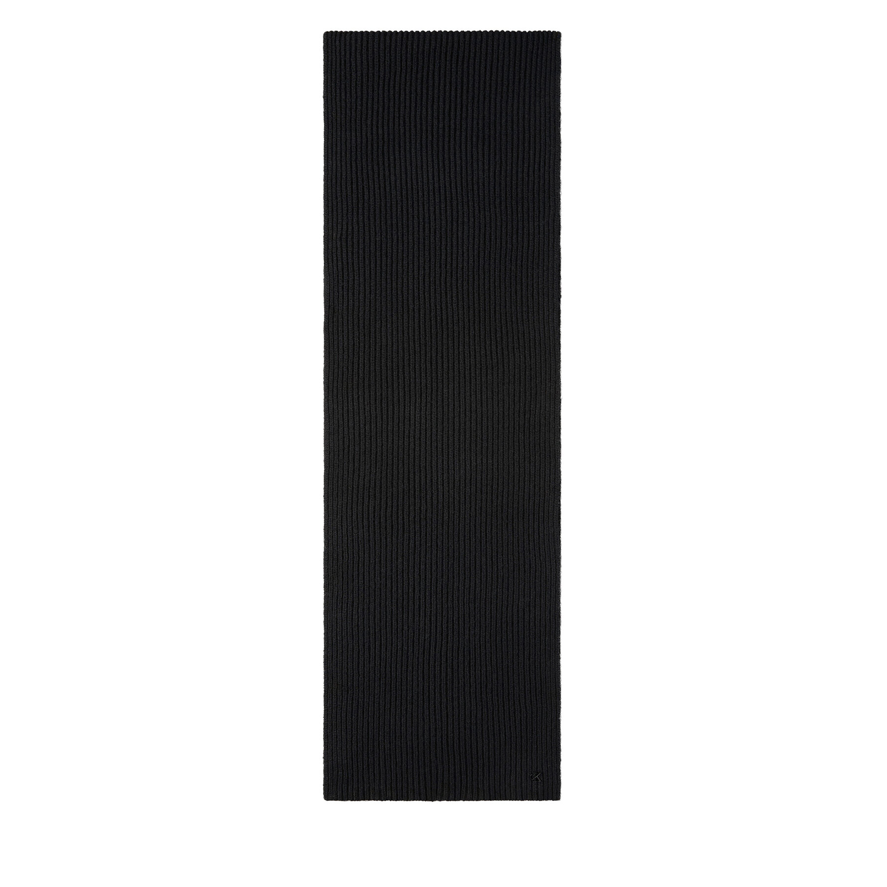Šal Calvin Klein Ck Metal Wool Rib Scarf LV04D8056G Črna