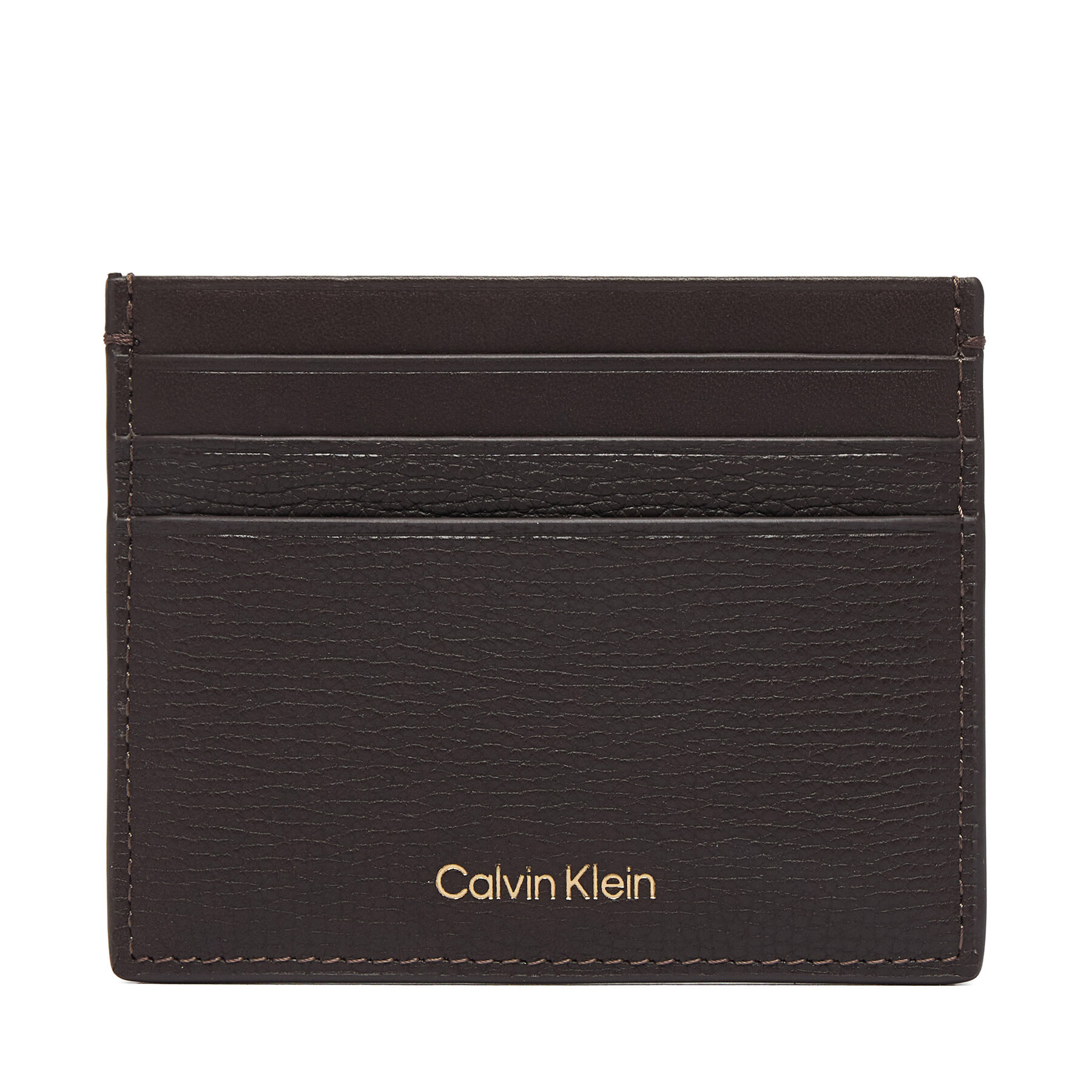 Etui za kreditne kartice Calvin Klein Premium Leather Cardholder LV04D1286G Smeđa