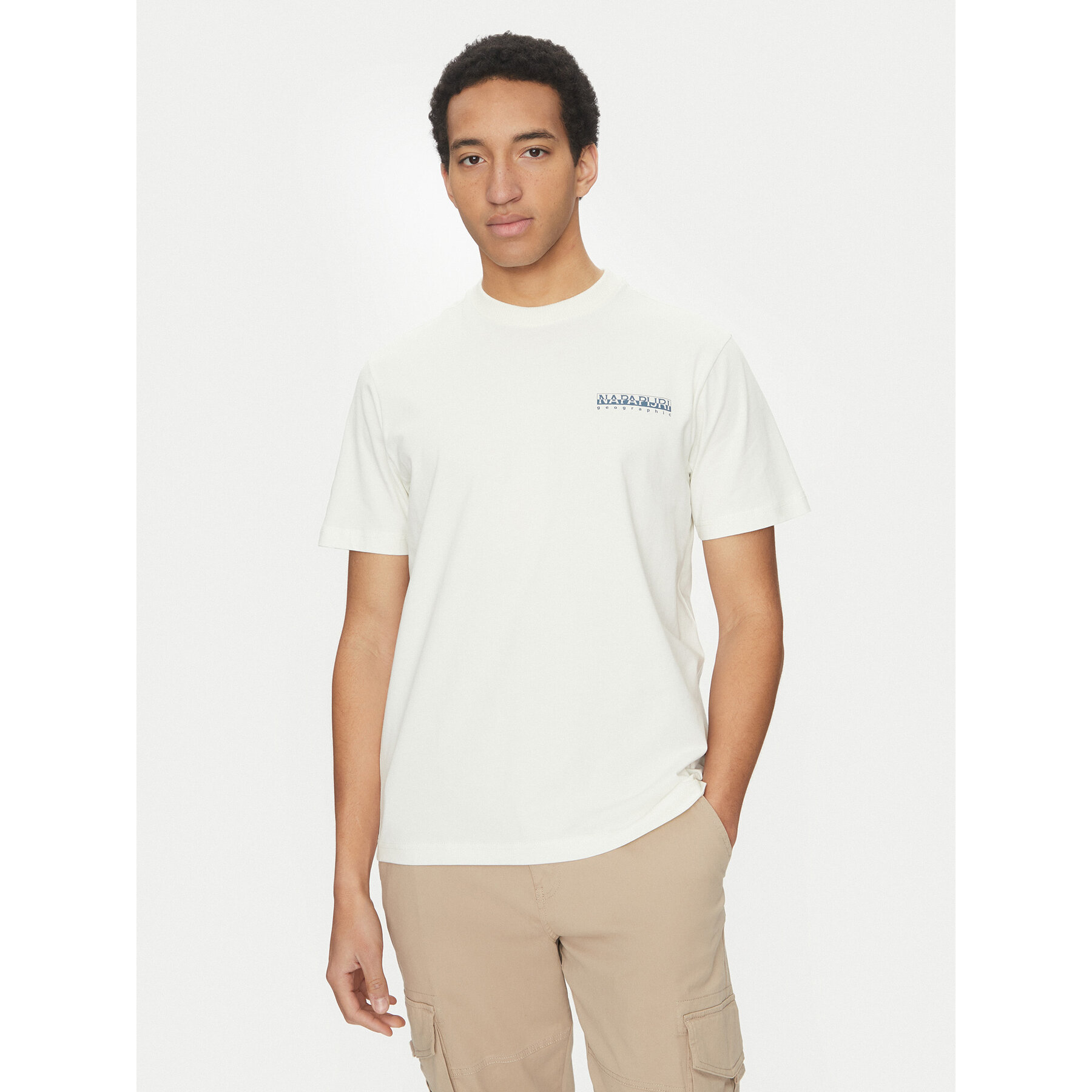 Napapijri T-shirt S-Sovana NP0A4IE4 Bianco Regular Fit