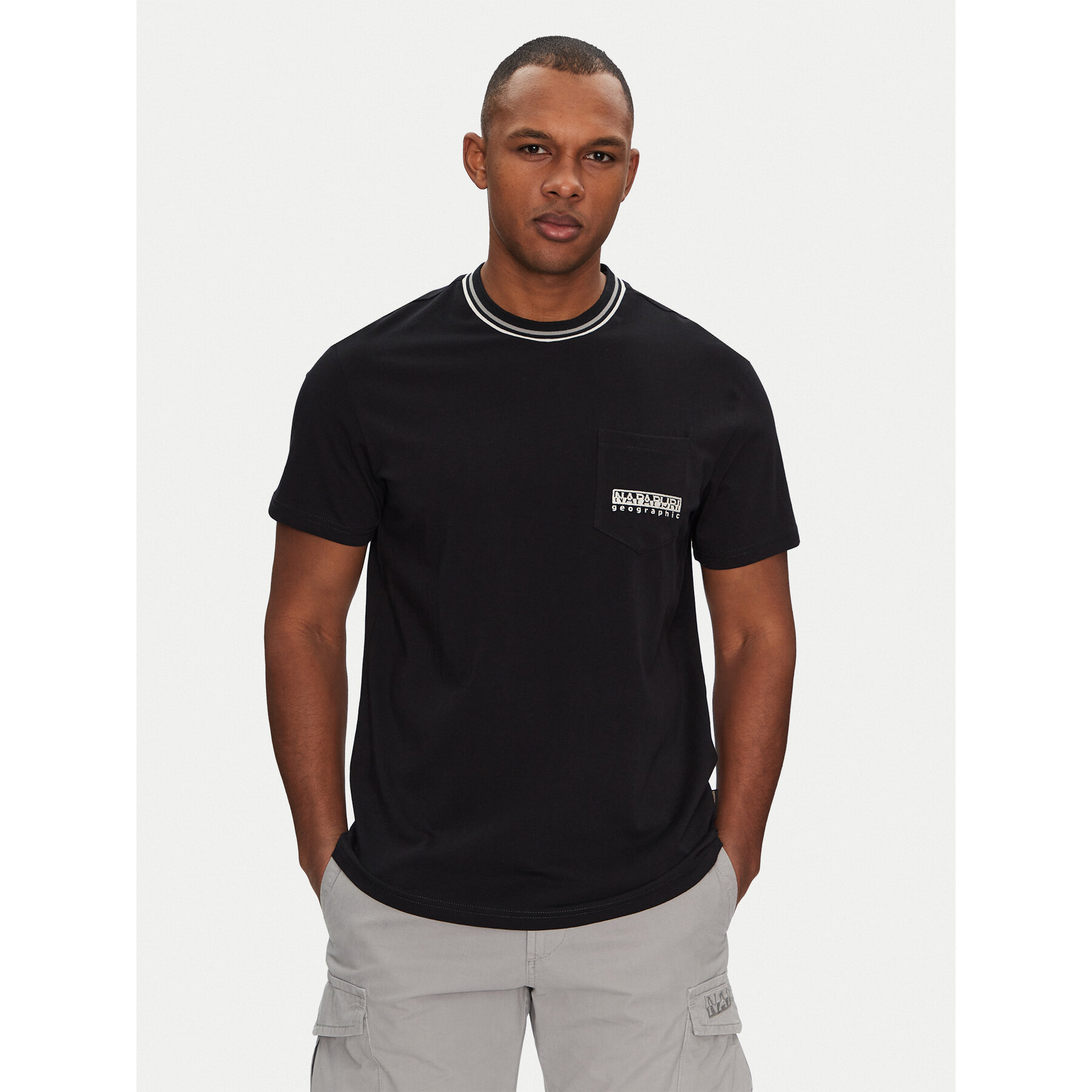 Napapijri T-Shirt S-Murlo NP0A4IEJ9411 Μαύρο Regular Fit