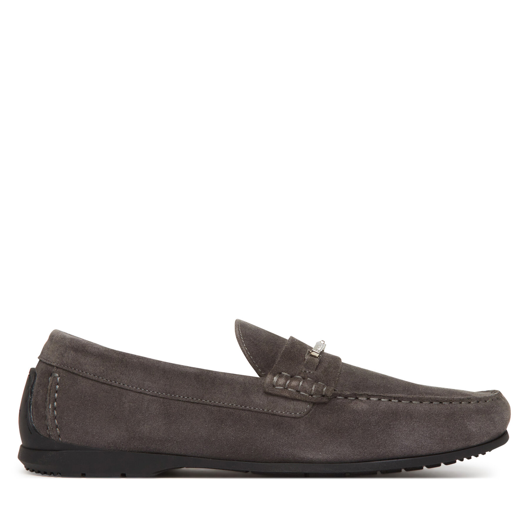 Mokasíny Calvin Klein Driver W/ Ny Bit Sue HM0HM01759 Šedá