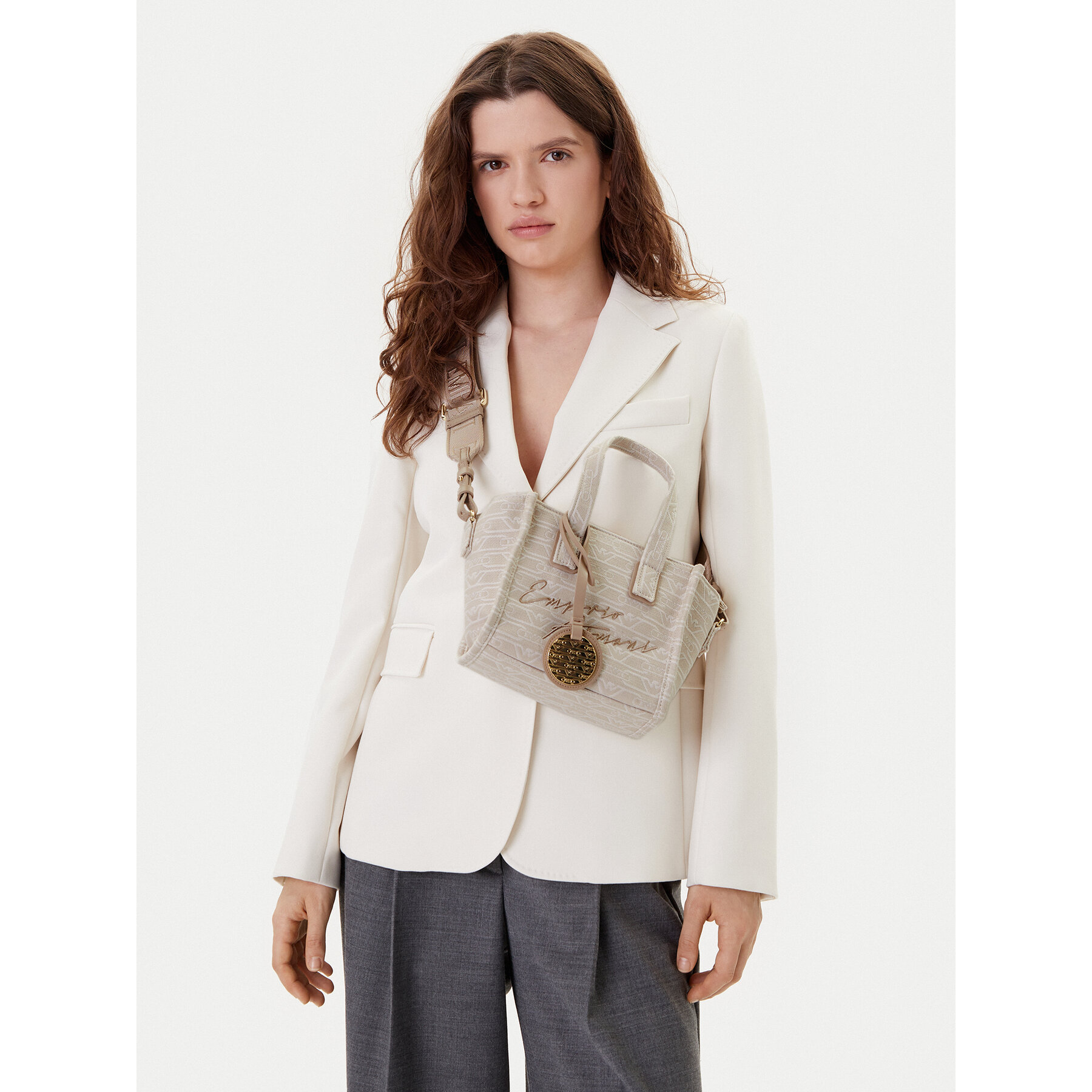 Geantă Emporio Armani EW000371 AF12993 F1073 Bej