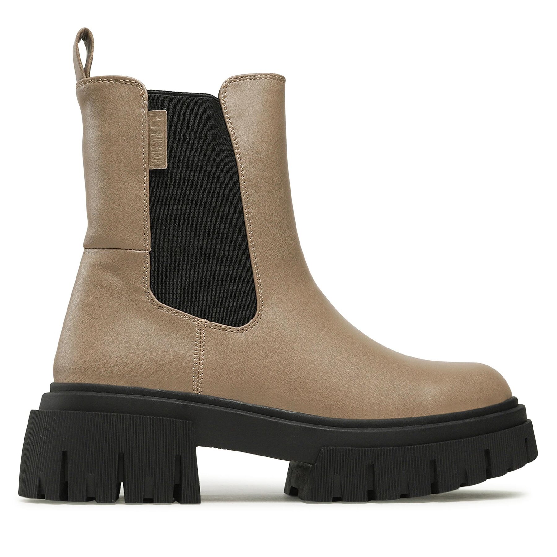 Dámske Členková obuv s elastickým prvkom Big Star Shoes, Rozmer: 36, Béžová, MM274604