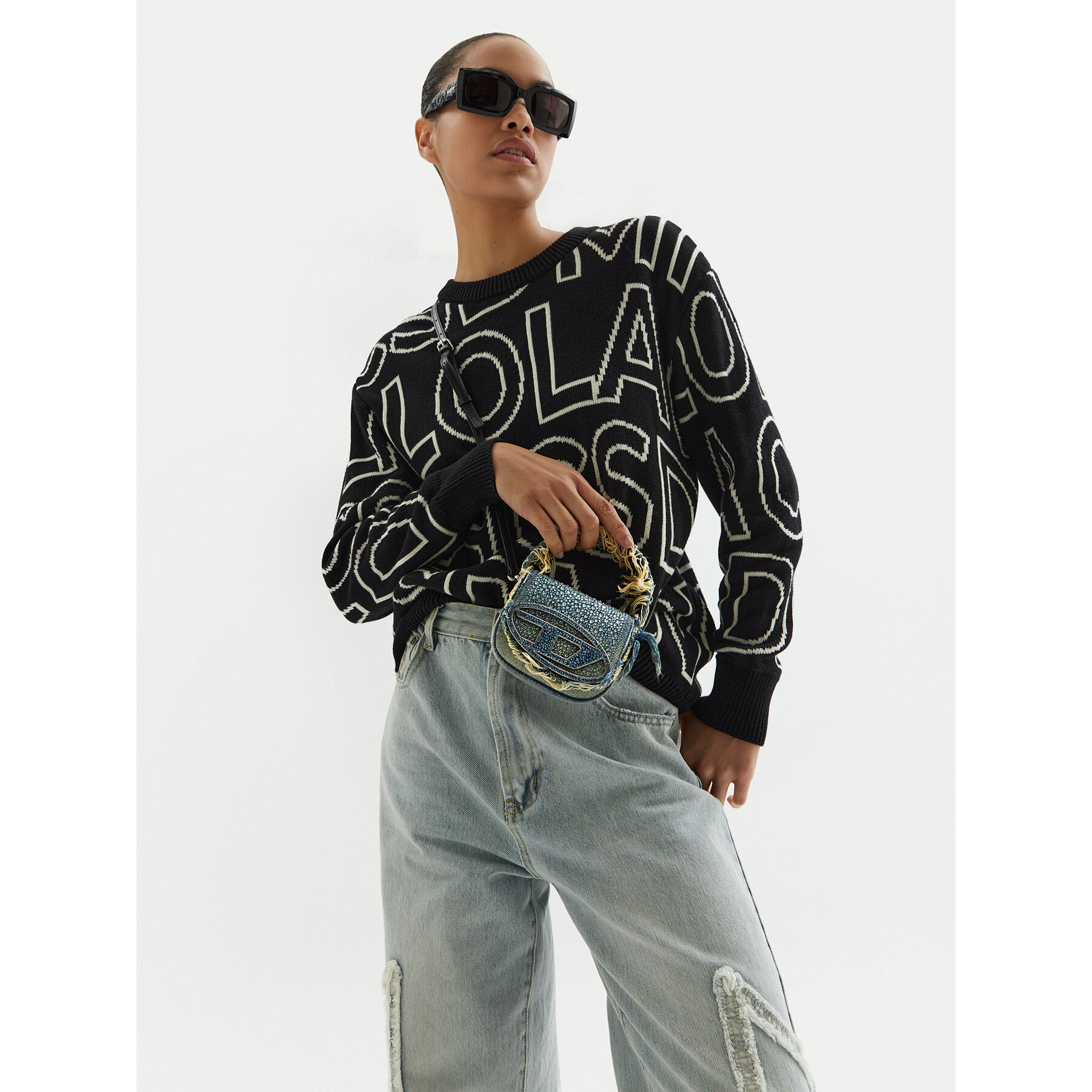 Τσάντα Diesel 1DR XS-Iconic X08709P6803 Μπλε