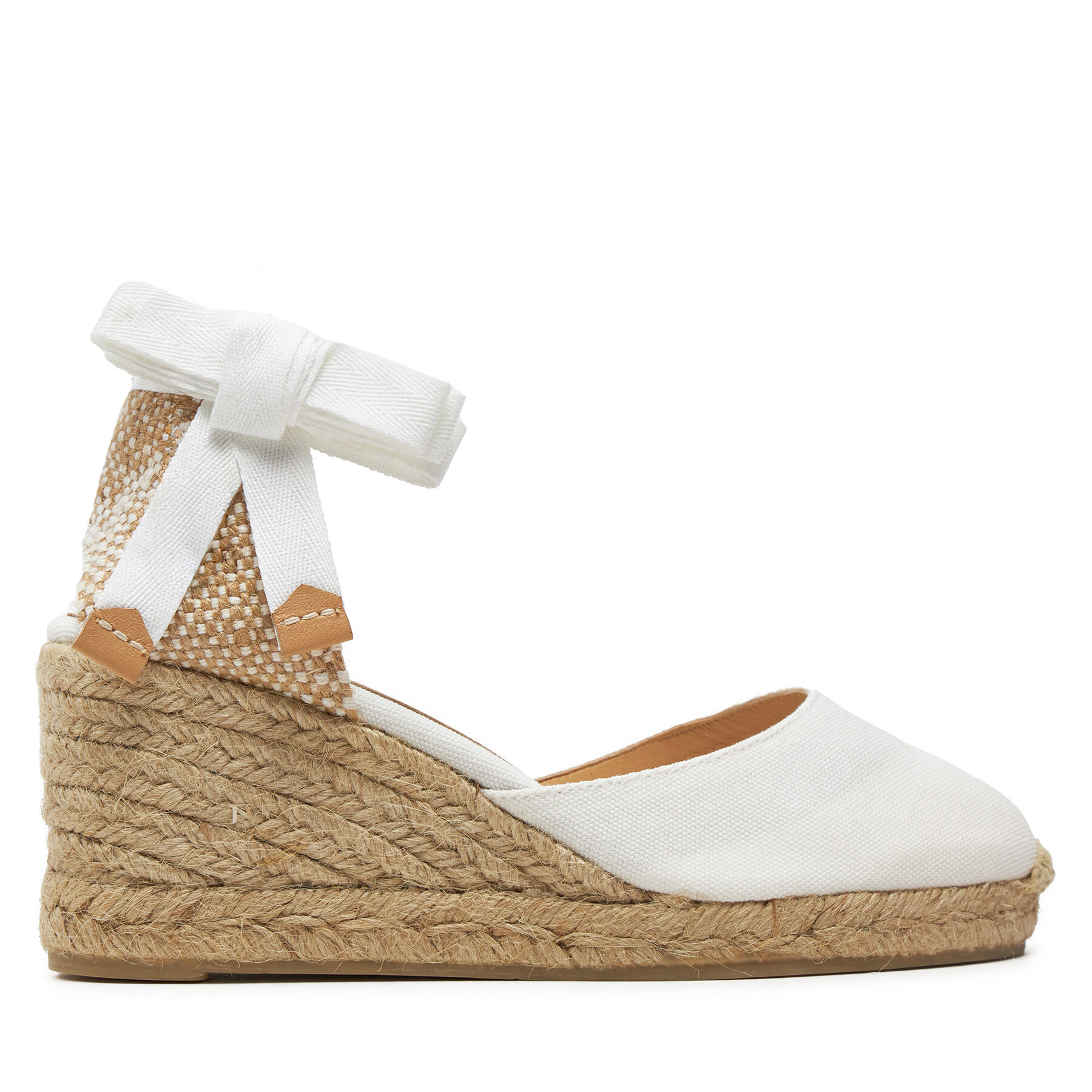 Espadrile Castañer Carina/6/001 020964 Alb