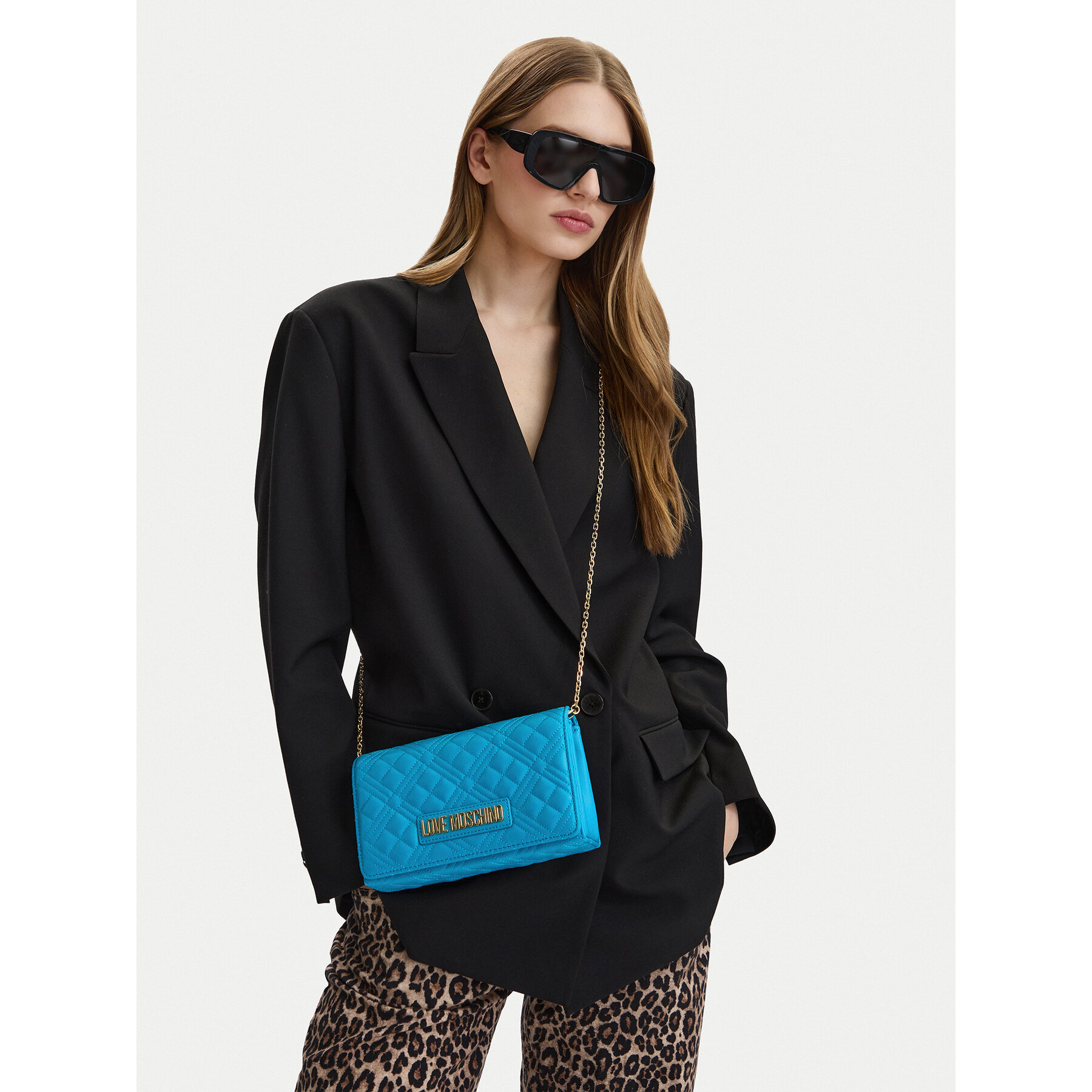 Táska LOVE MOSCHINO JC4079PP0OLA0702 Türkizkék