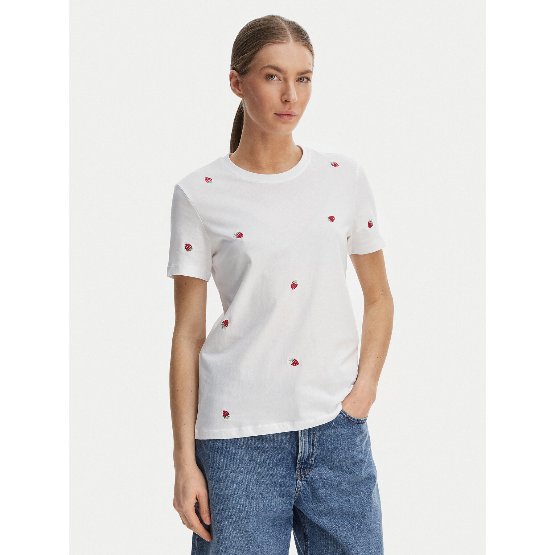 ONLY T-shirt Ketty 15288473 Bijela Regular Fit