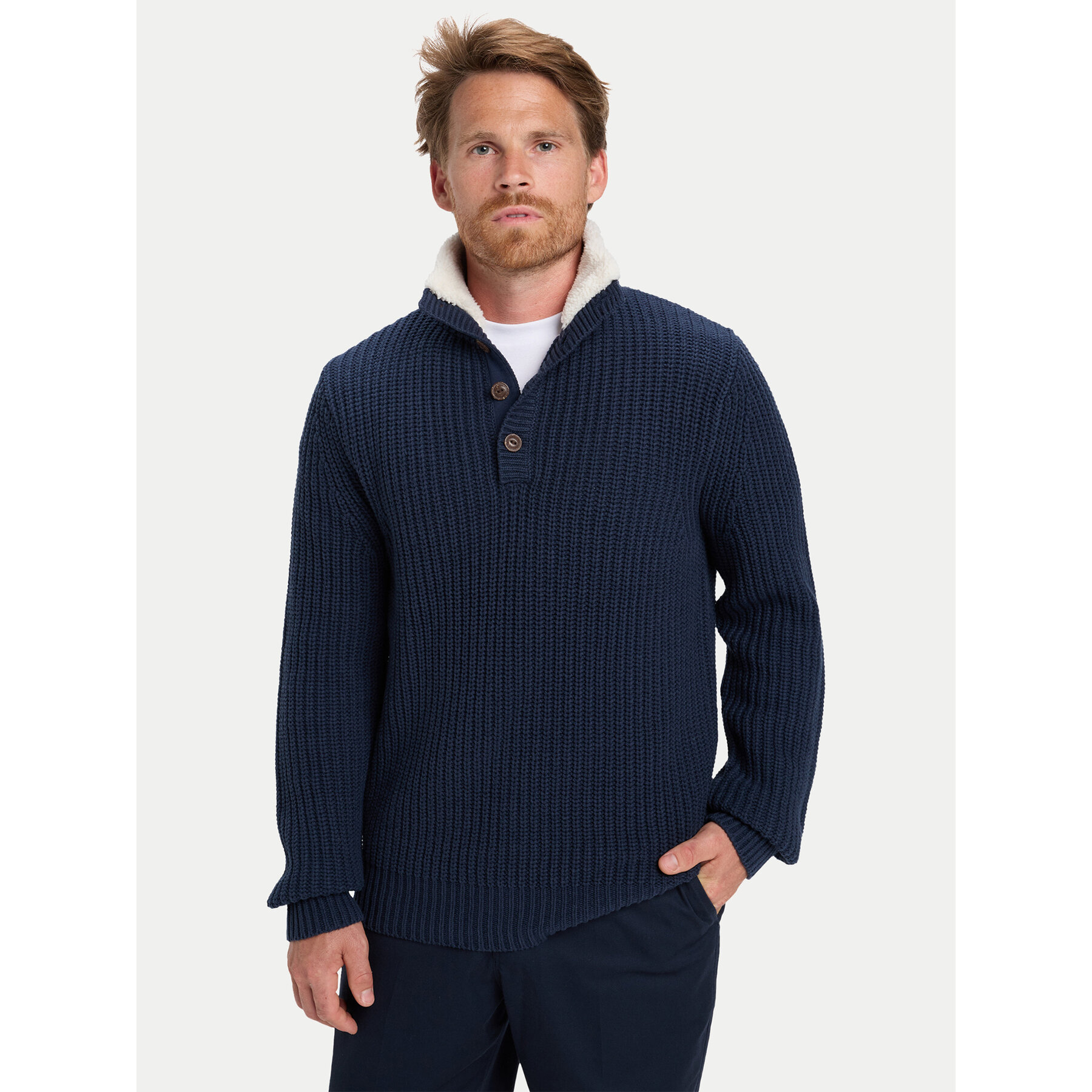 Quiksilver Pullover Boulevard EQYSW03328 Dunkelblau Regular Fit