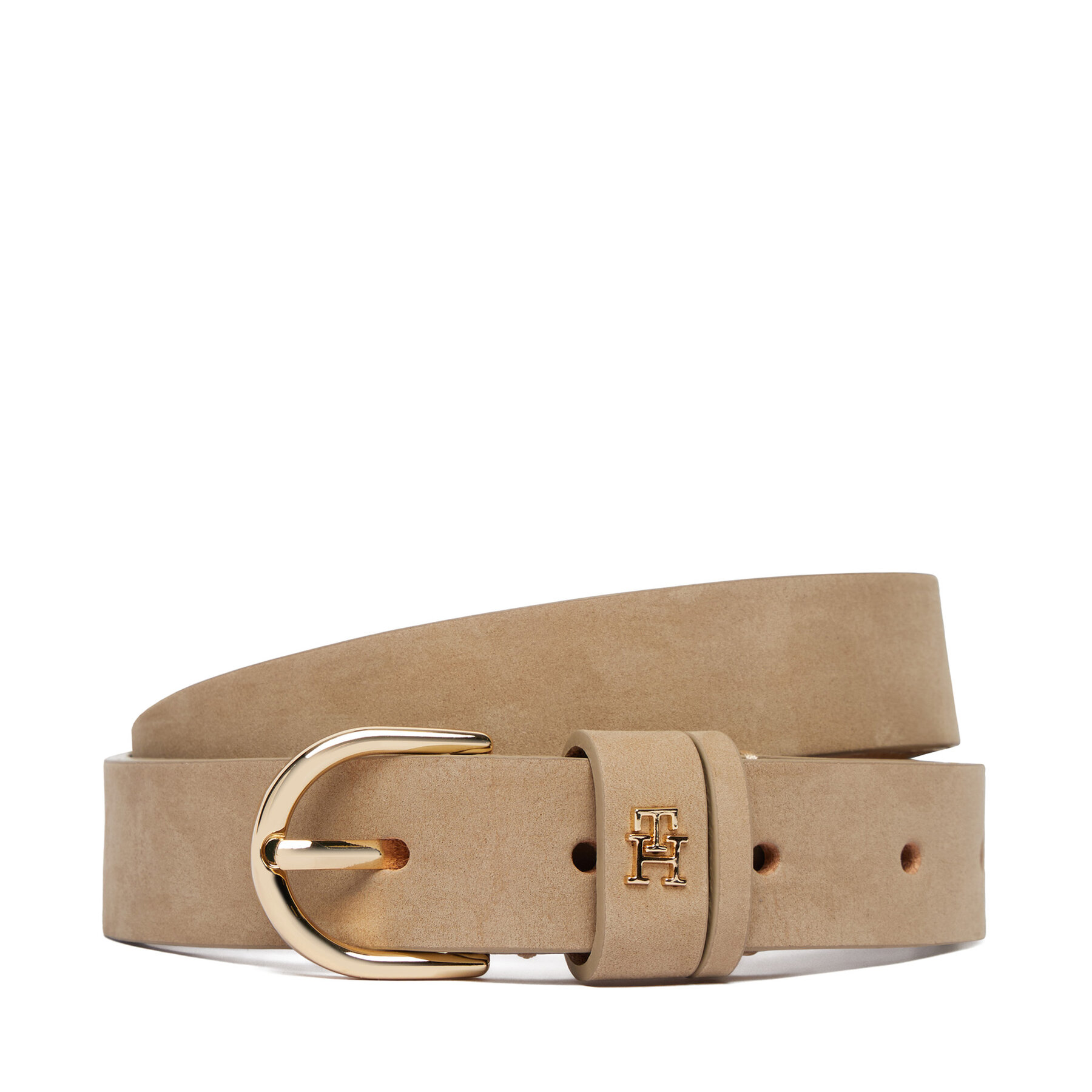 Curea de Damă Tommy Hilfiger Essential Effortless 2.5 Nubuck AW0AW17762 Bej