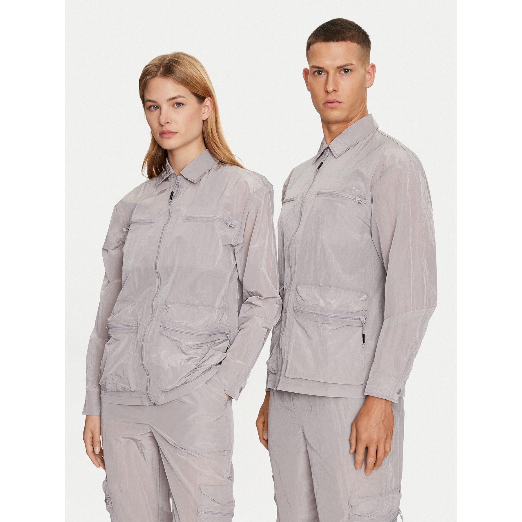 Rains Hemd Kano Overshirt 19220 Grau Regular Fit