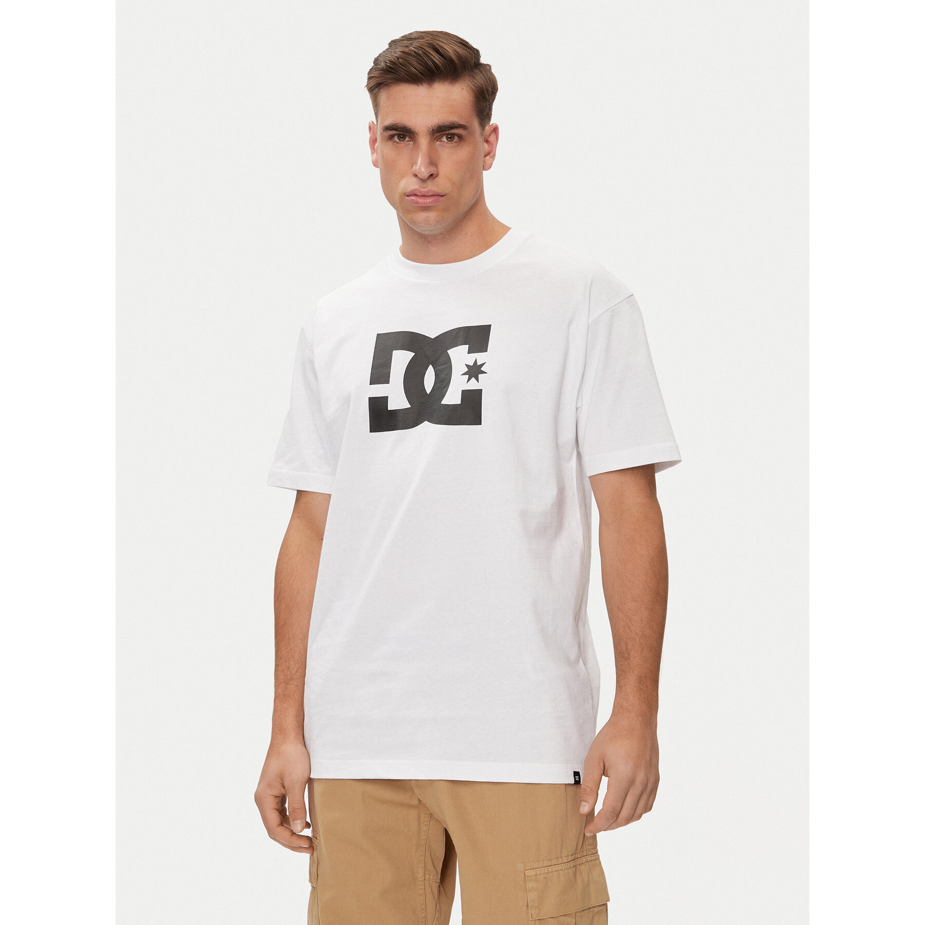 DC Shoes Majica Star Hss ADYZT05373 Bela Relaxed Fit