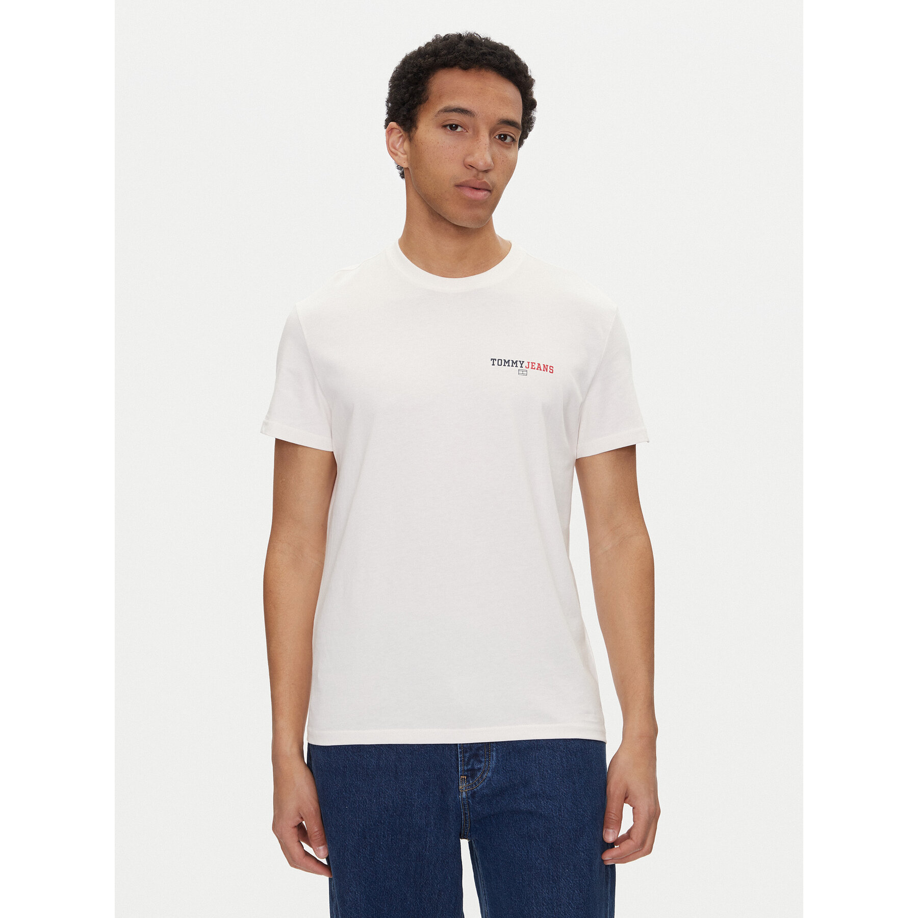 Tommy Jeans T-Shirt Dna Graphic DM0DM20815 Λευκό Regular Fit