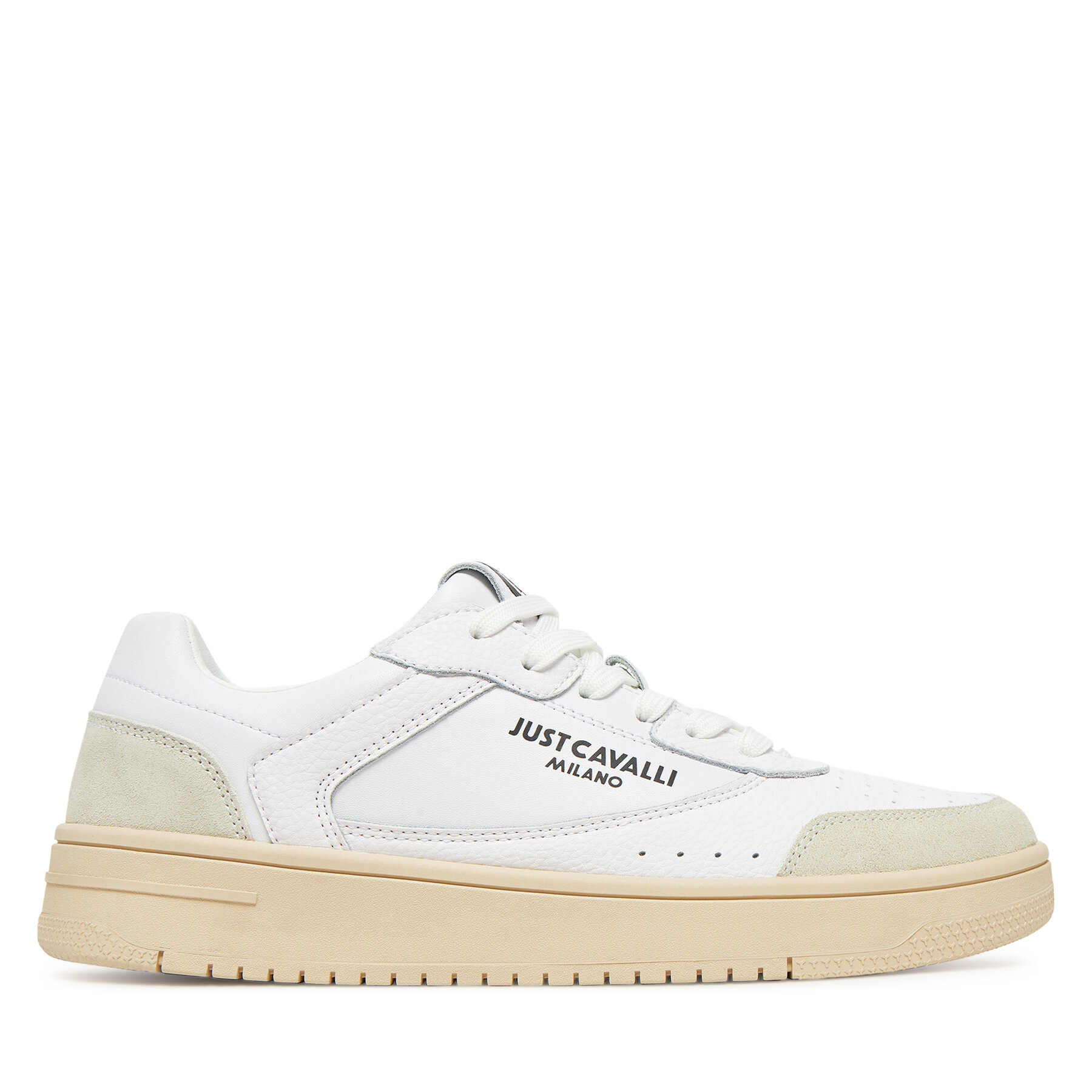 Sneakersy Just Cavalli 78QA3SM8 ZPA90 Biela