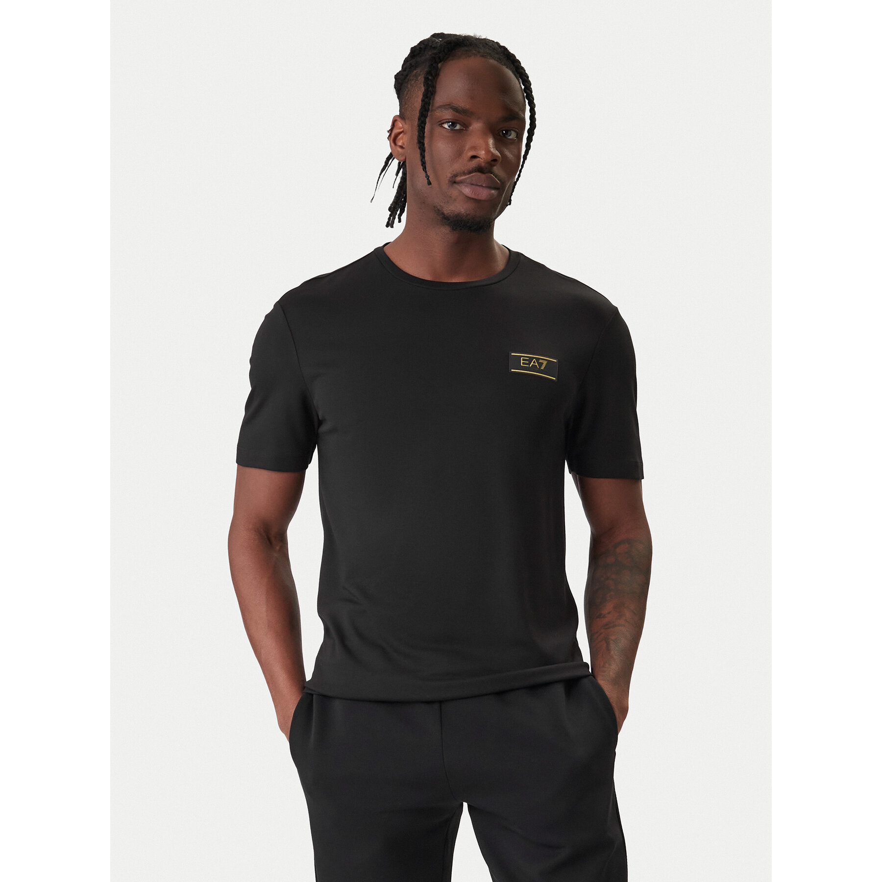 EA7 Emporio Armani T-Shirt 7M001331 AF13739 UC001 Schwarz Regular Fit