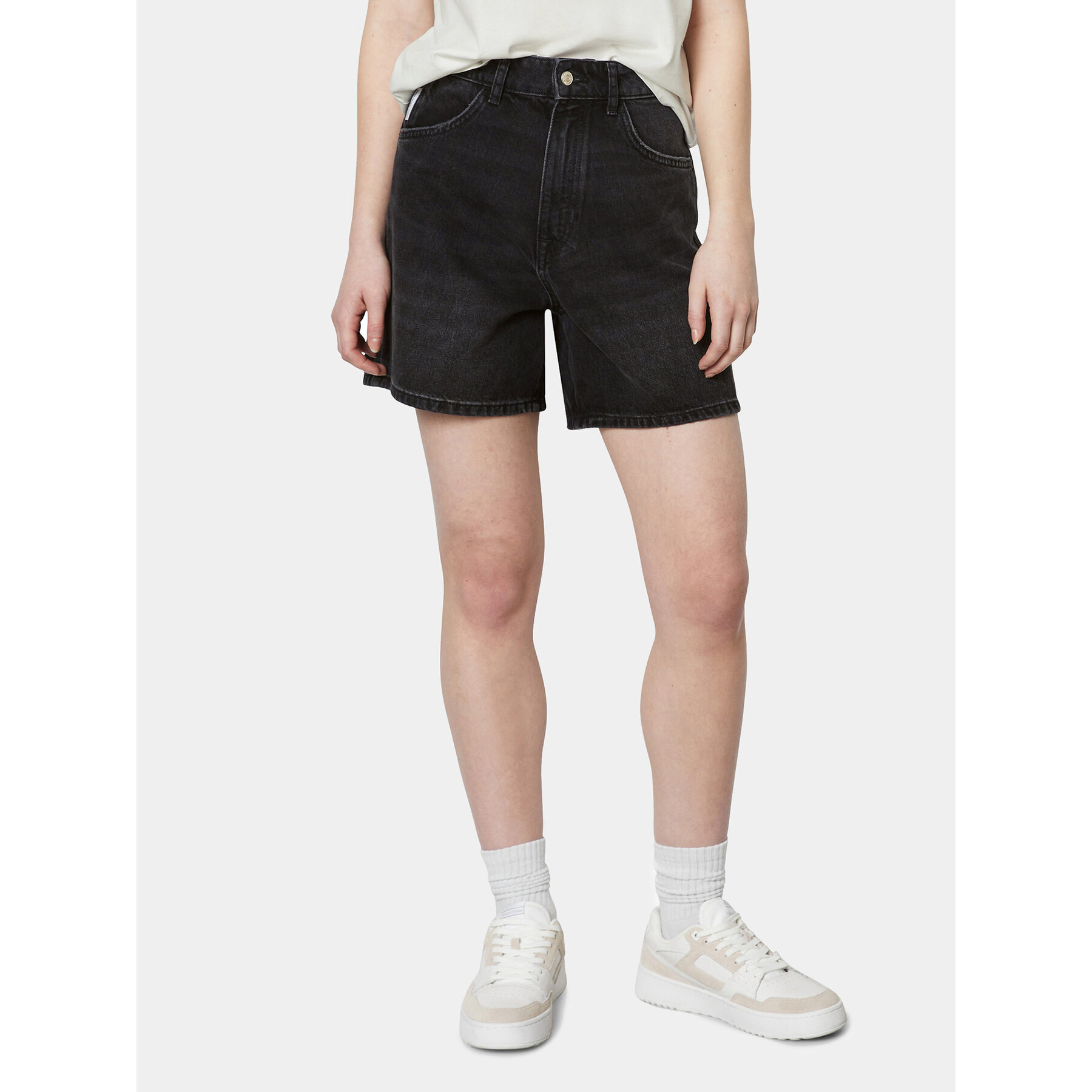 Marc O'Polo Denim Jeansshorts 443 9101 13031 Schwarz Relaxed Fit