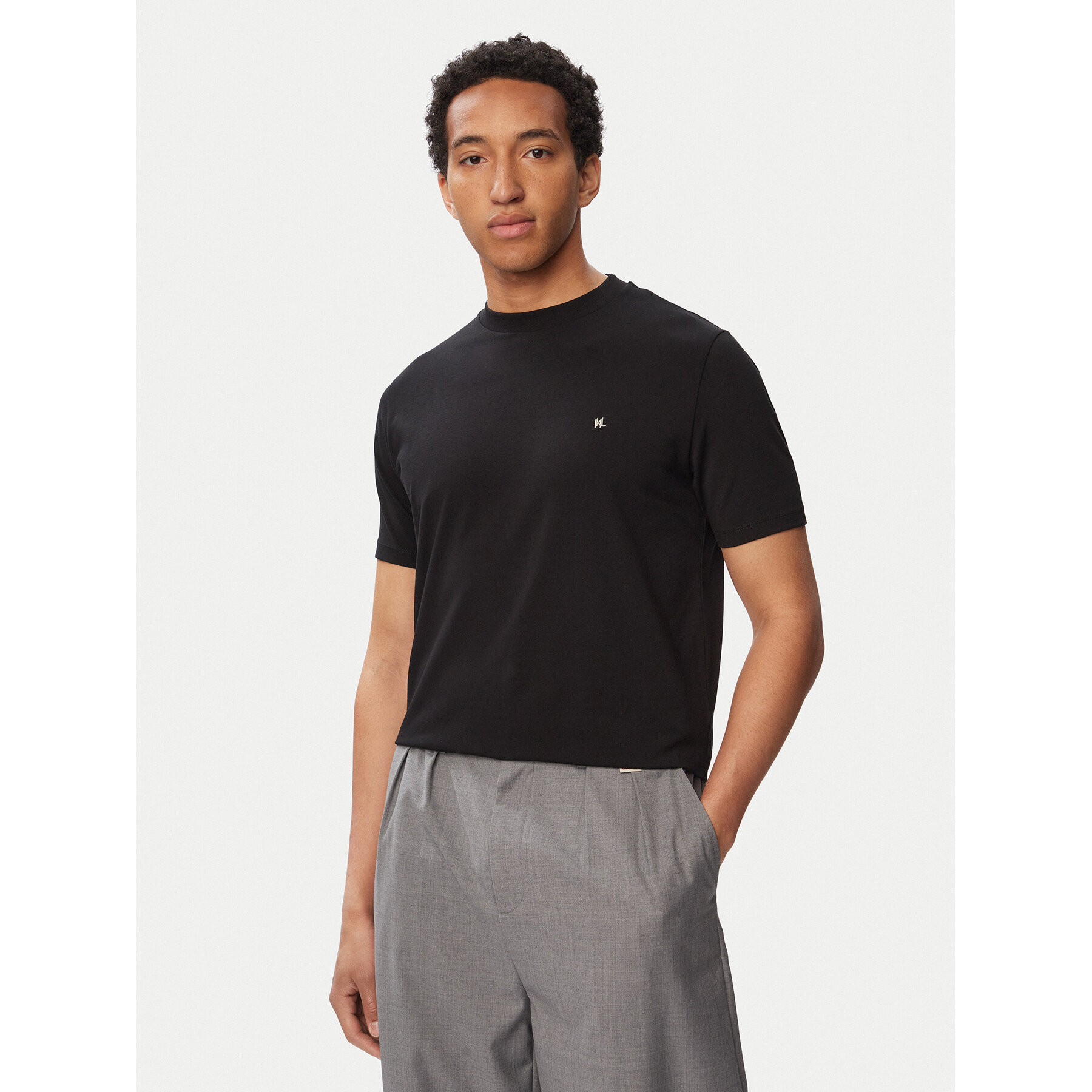 KARL LAGERFELD T-Shirt 755045 563221 Schwarz Regular Fit