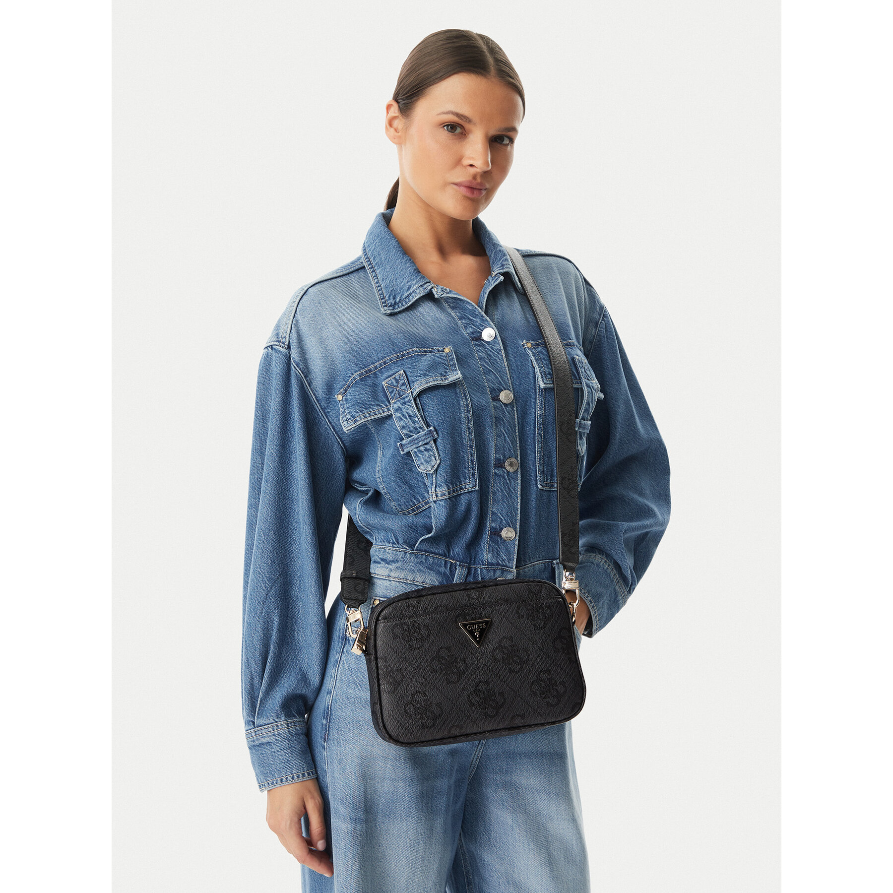 Handtasche Guess Meridian Ii HWOS69 74140 Grau