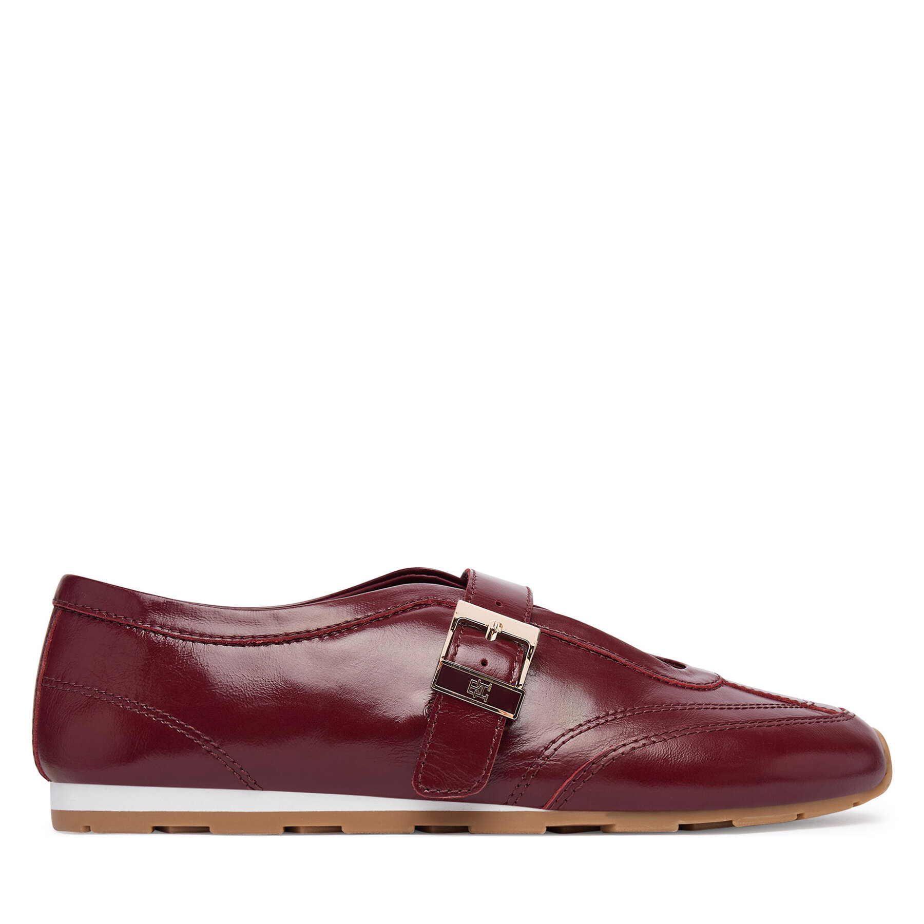 Baleríny Tommy Hilfiger Bella Ballet Mary Jane FW0FW09416 Bordová