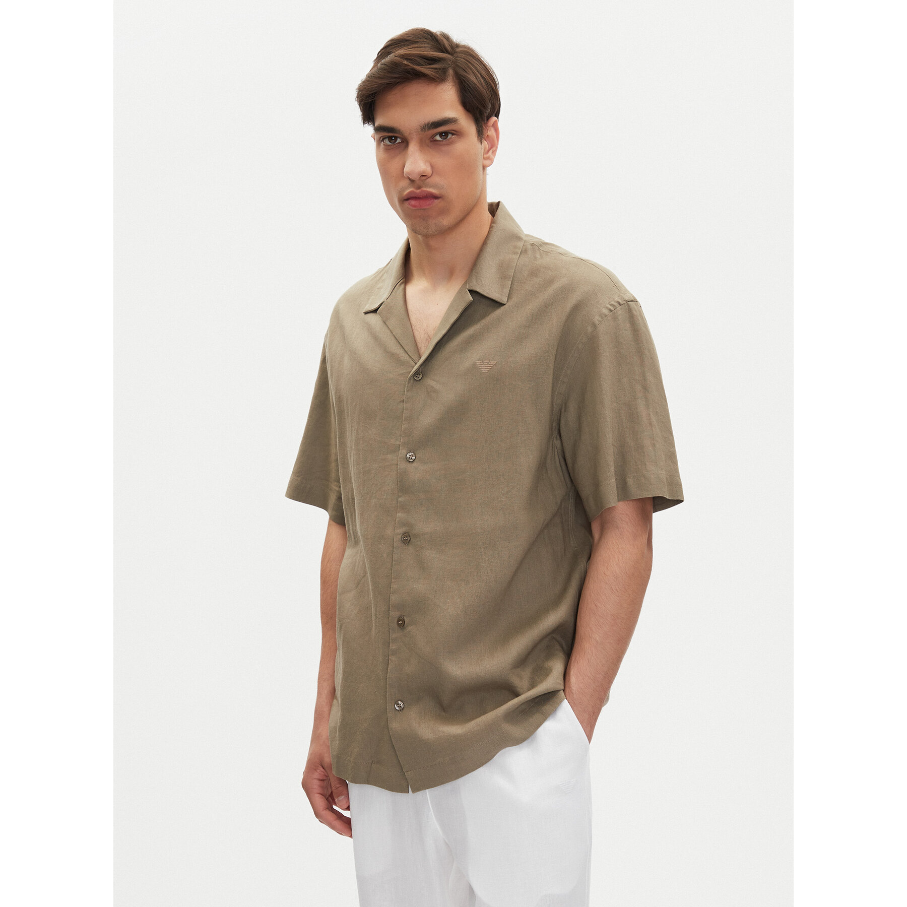 Emporio Armani Hemd EM000593 AF12356 U6189 Braun Regular Fit