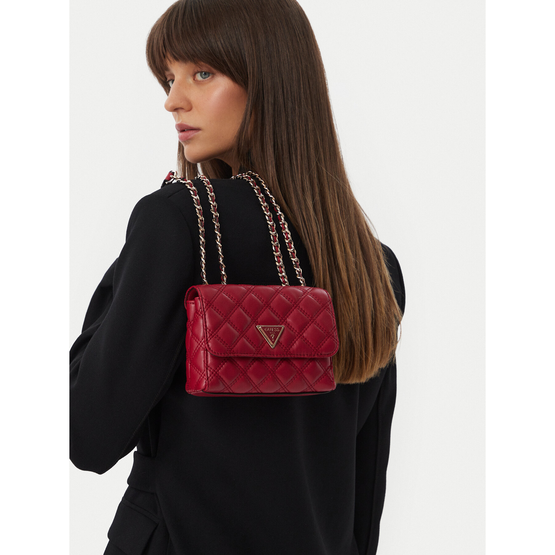 Ročna torba Guess Giully II Mini HWQG96 73740 Rdeča