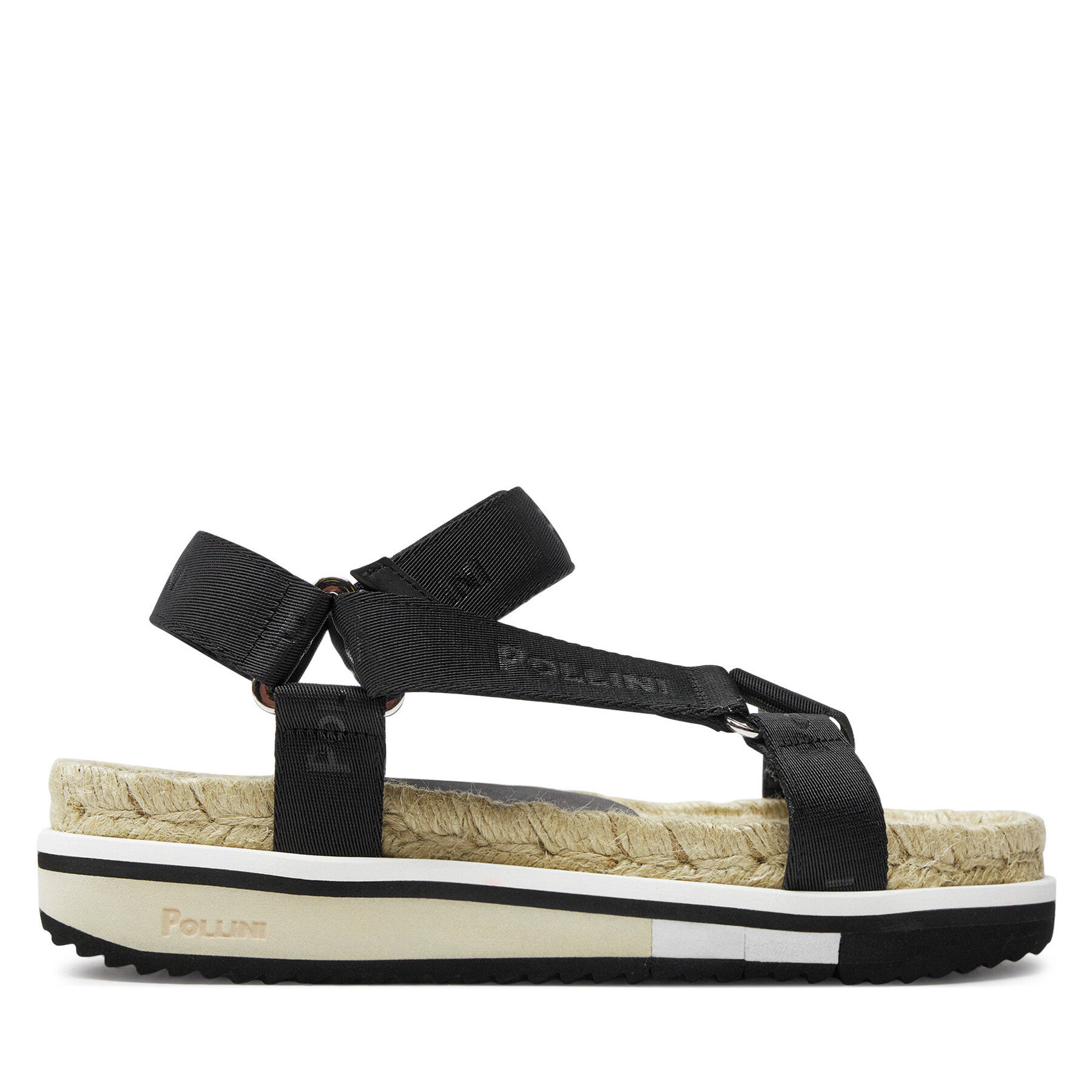 Espadrilky Pollini SA16655G0ITV0000 Čierna