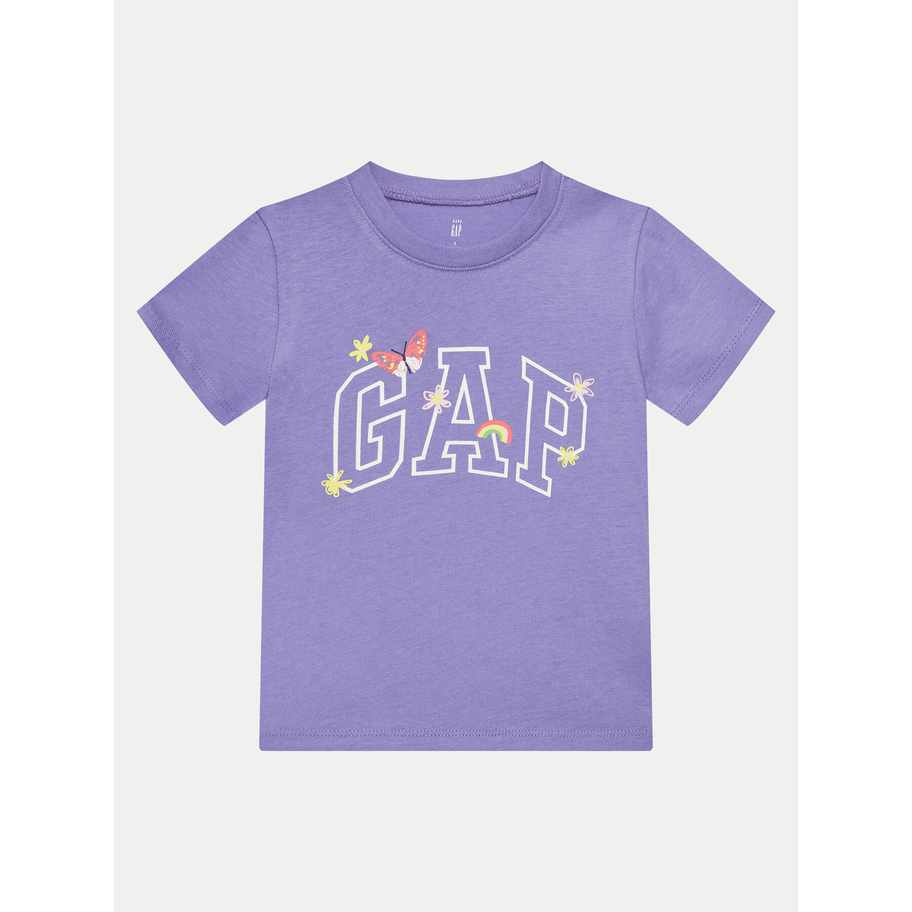 Gap T-Shirt 710283-05 Μωβ Regular Fit