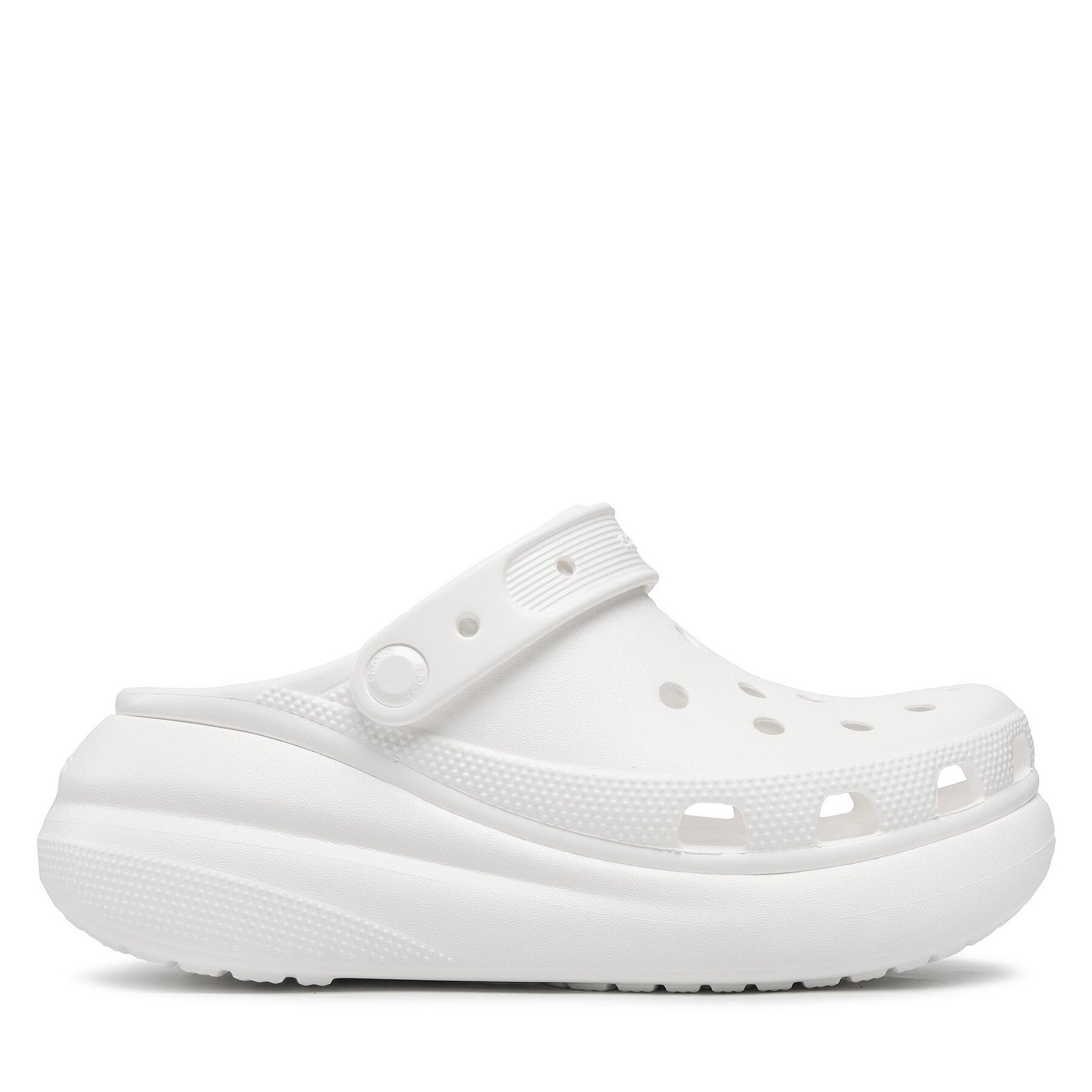 Donna Ciabatte Crocs, Taglia 41_42, Bianco, Classic Crush Clog 207521 , taglia : 41_42