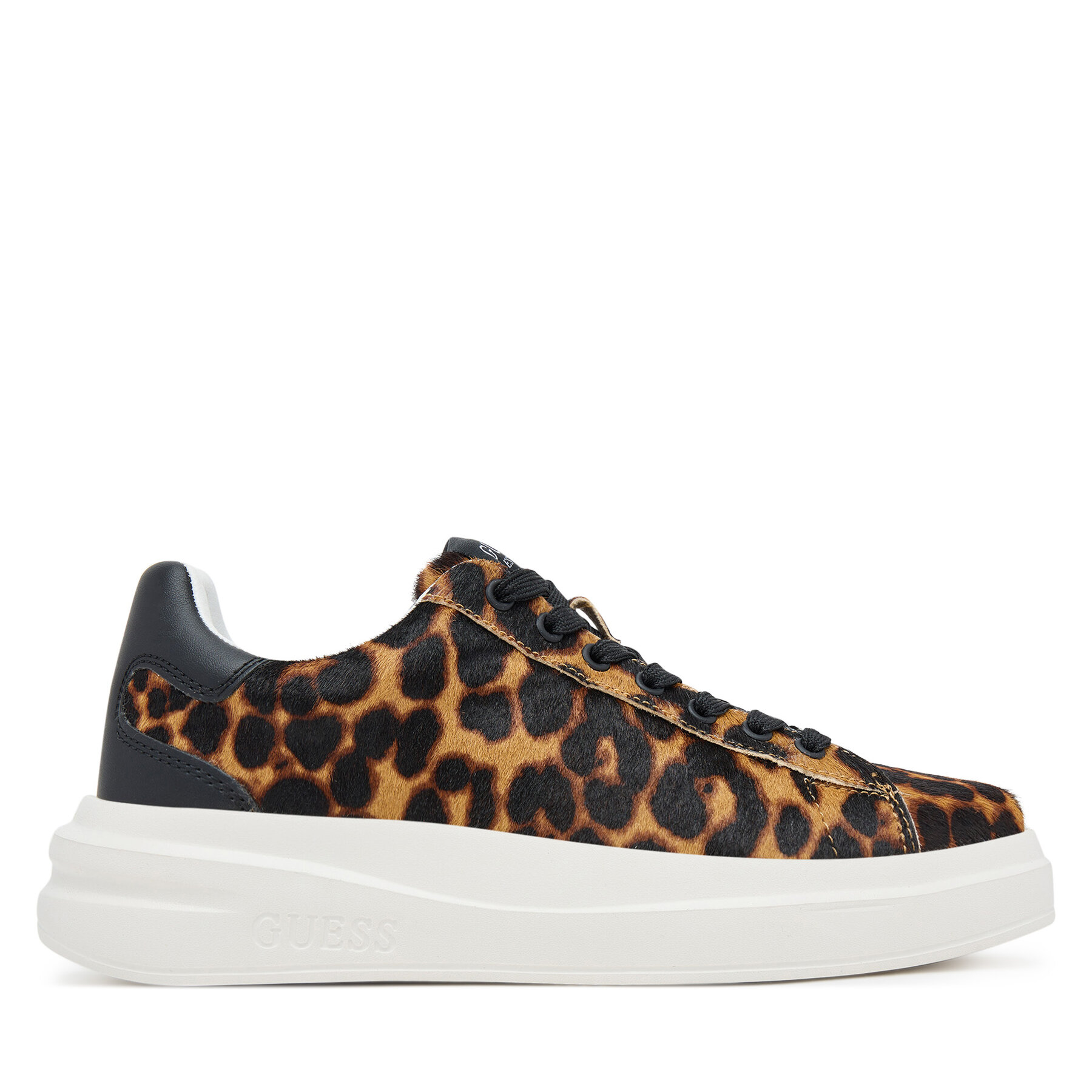 Sneakersy Guess FLTEL8 LEA12 Hnedá