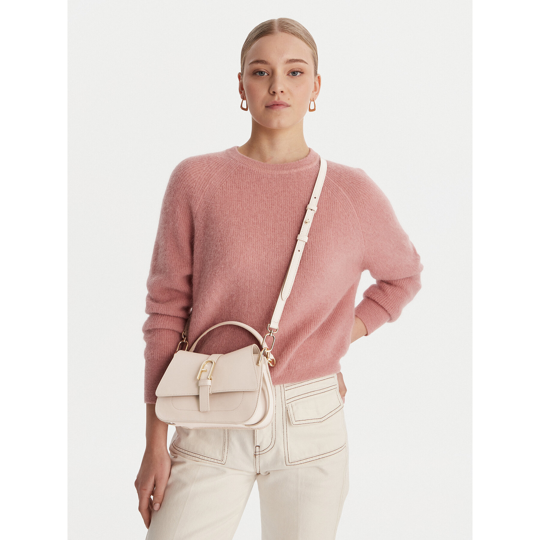Táska Furla Flow Mini WB01032 BX2045 BG 4556S Ekru