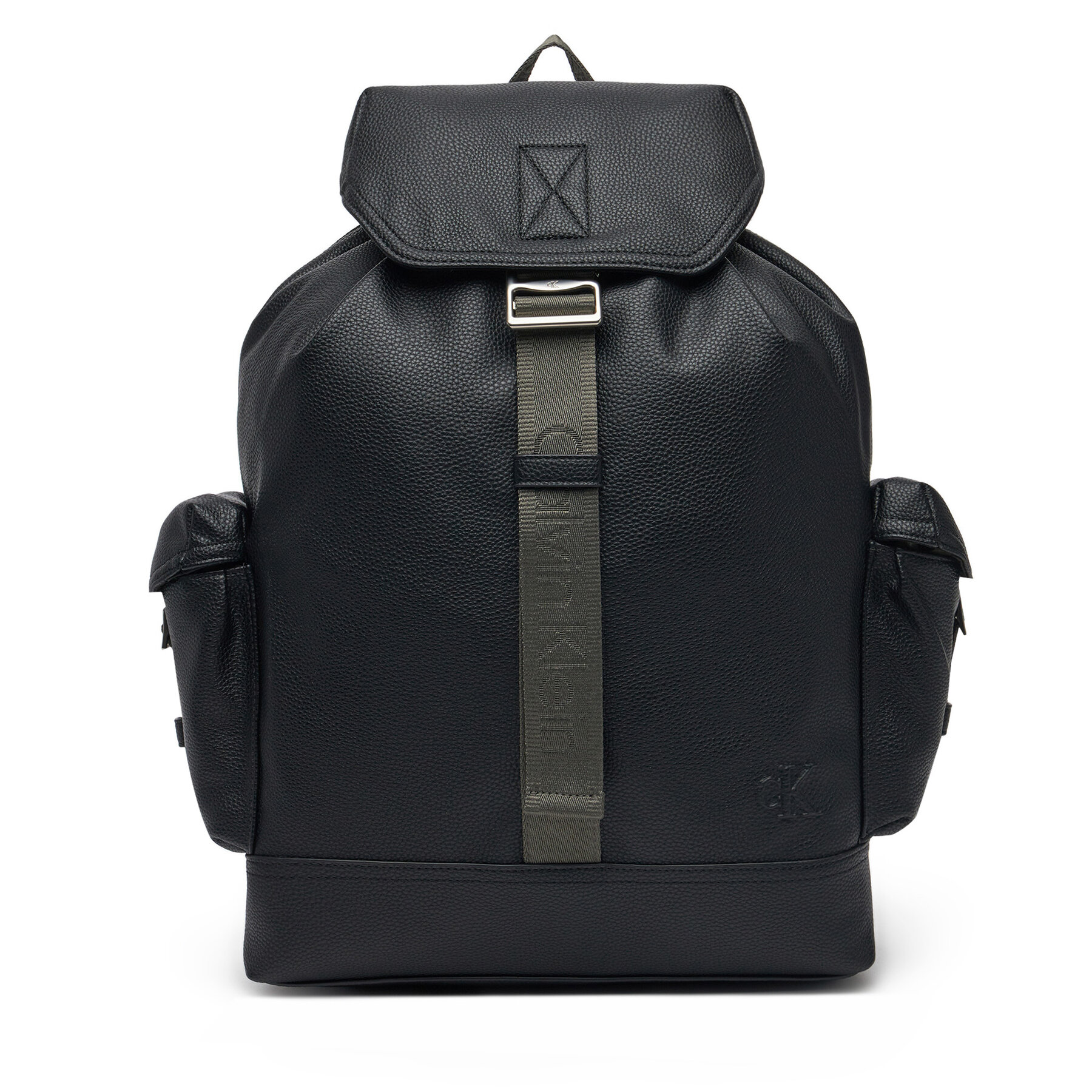 Męski Plecak Calvin Klein Jeans Czarny Cargo Flap Backpack 43 LV04G3077G