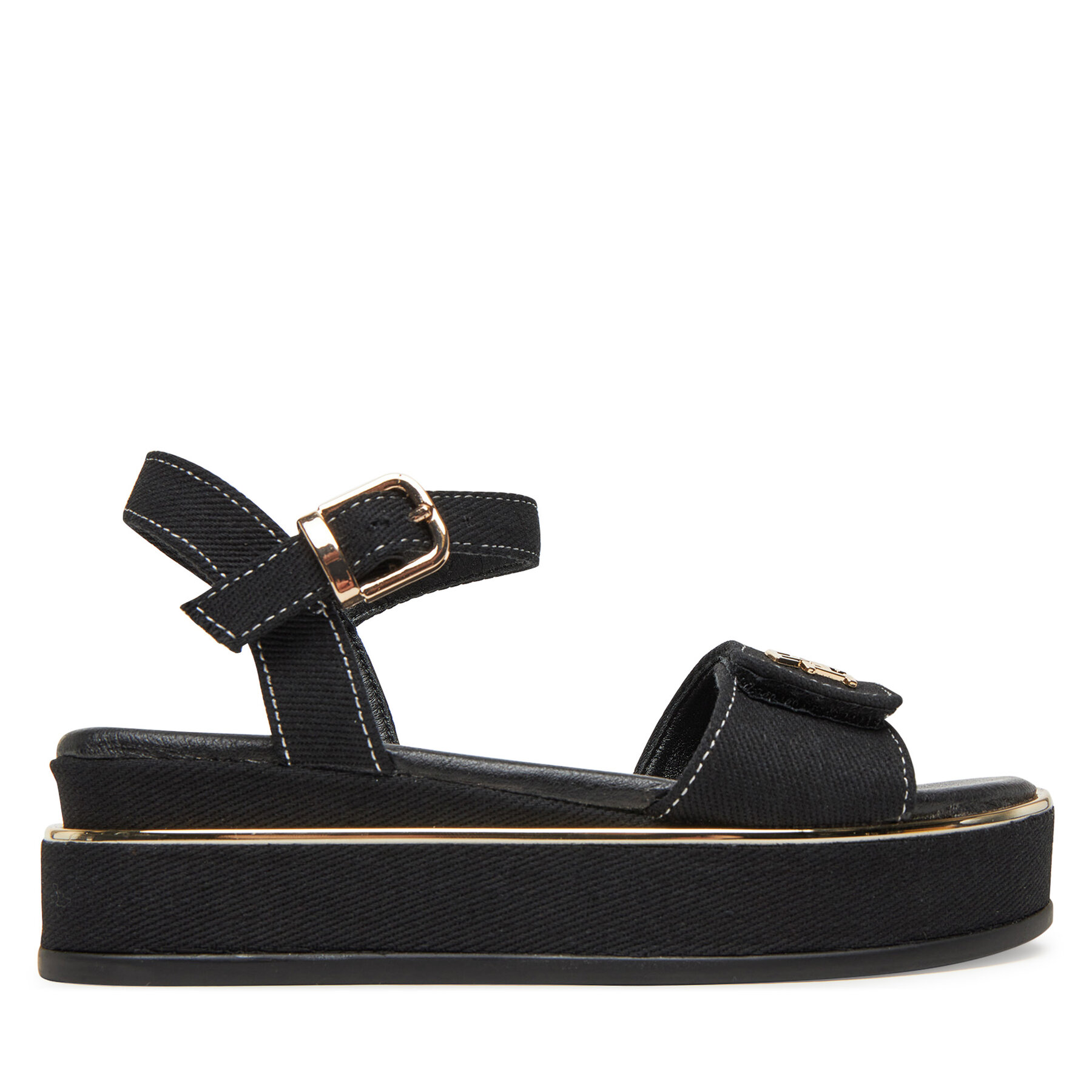Dziecięce Tommy Hilfiger Sandały, Rozmiar 33 Czarny T3A2-33788-1828 M