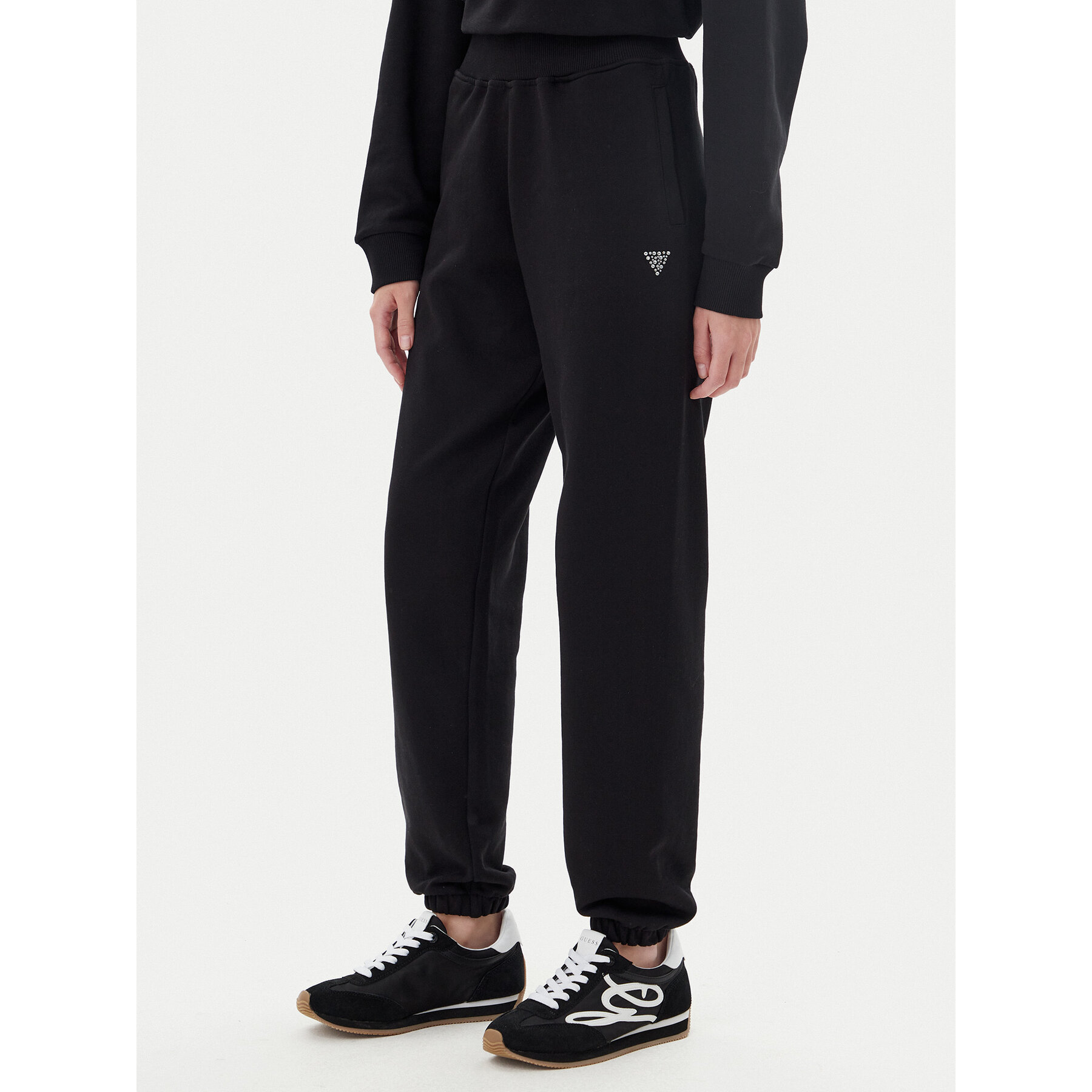 Guess Jogginghose V5YB17 KCRP0 Schwarz Regular Fit
