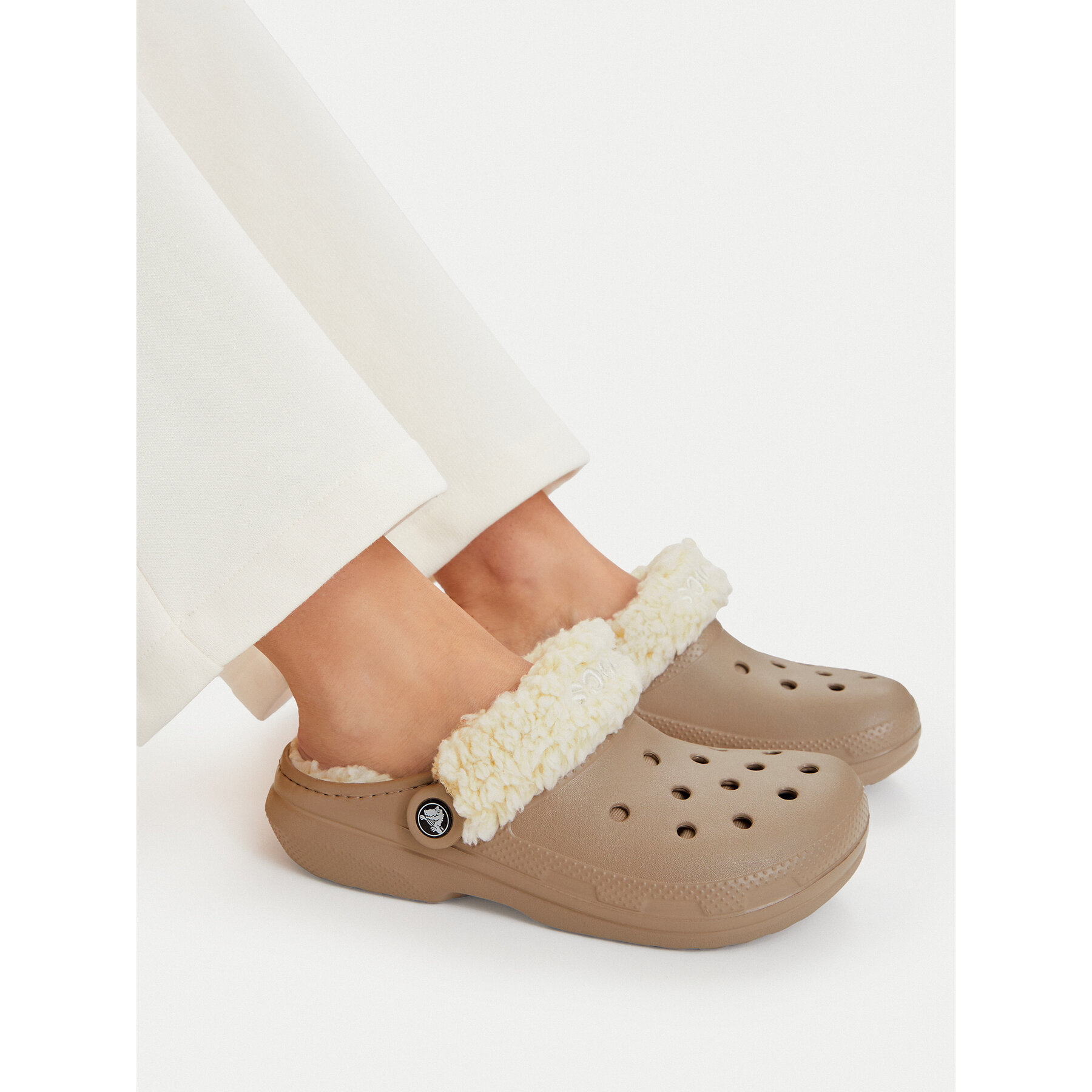 Şlapi Crocs Classic Lined Clog 211396 Bej