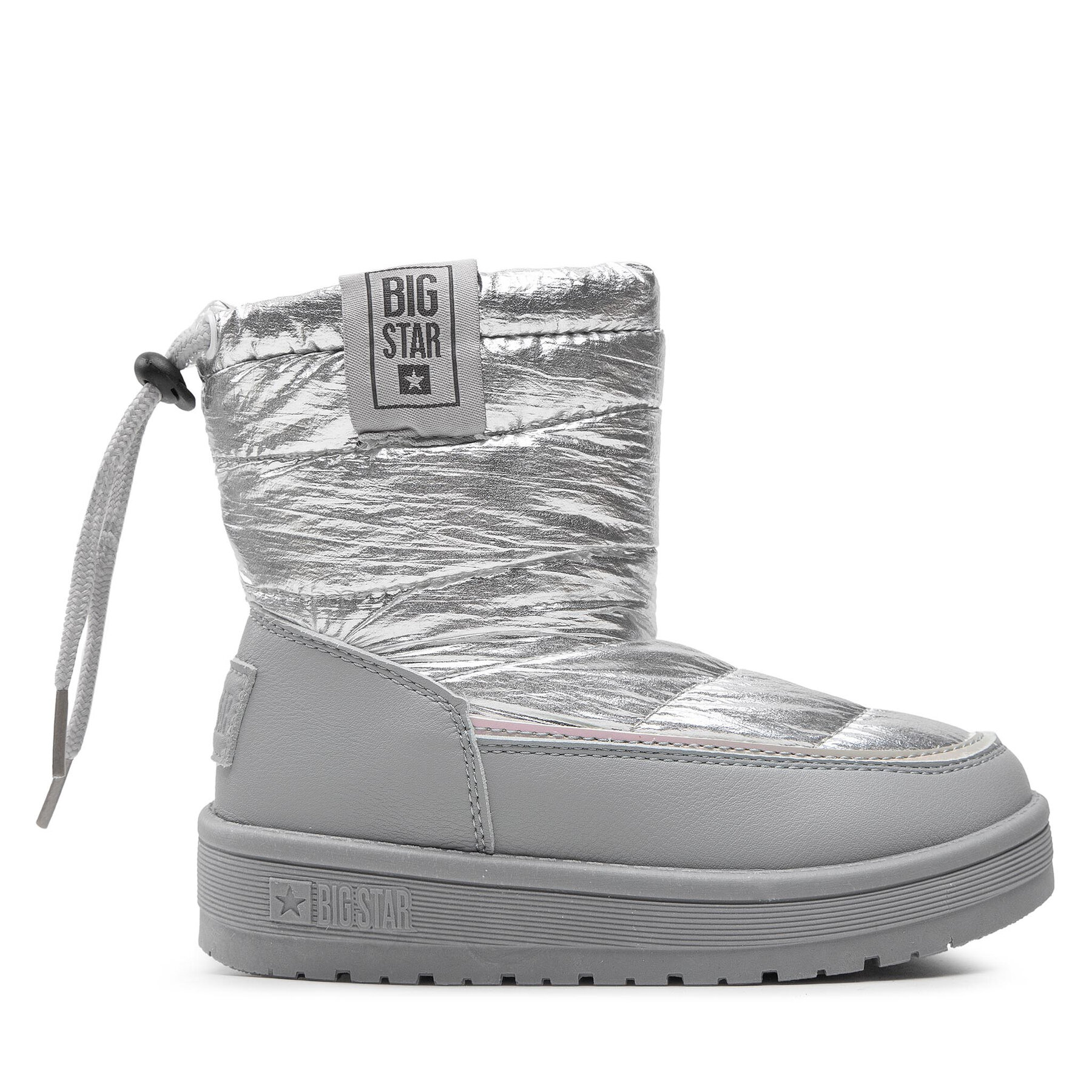 Dziecięce Śniegowce Big Star Shoes, Rozmiar 32 Srebrny KK374218