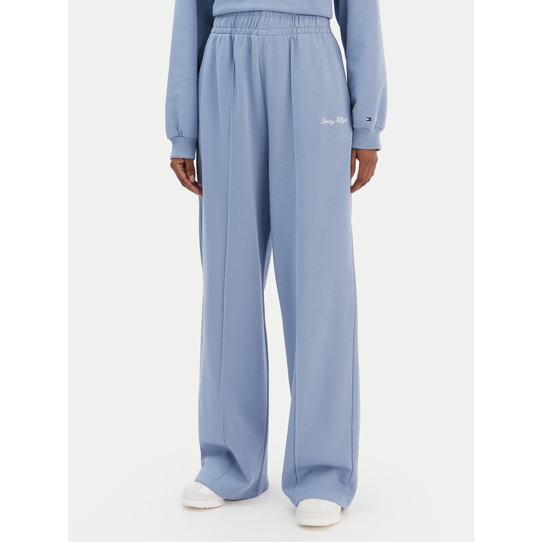 Tommy Hilfiger Jogginghose Script WW0WW48784 Blau Relaxed Fit