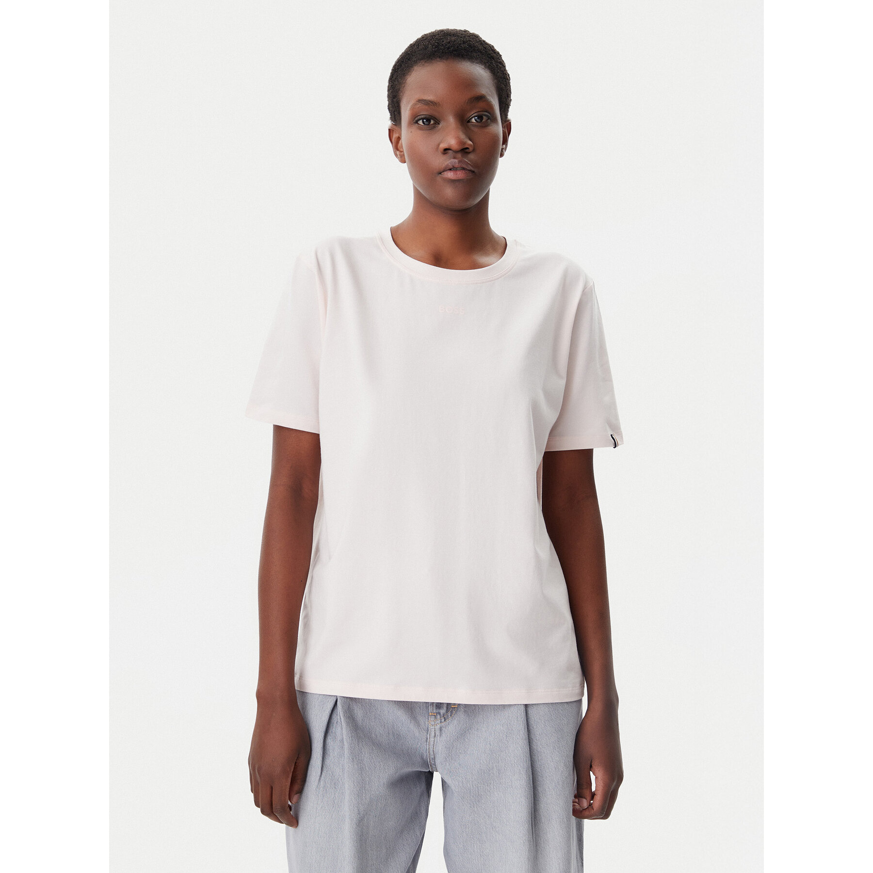 BOSS Póló 50510322 Rózsaszín Regular Fit