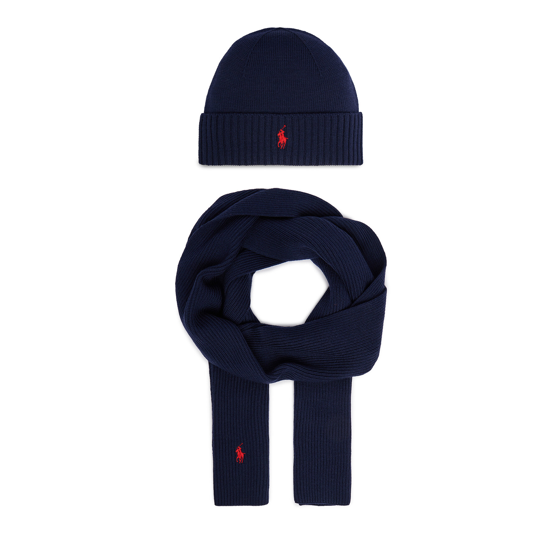 Комплект шал и шапка Polo Ralph Lauren 7,10951E 11 Тъмносин