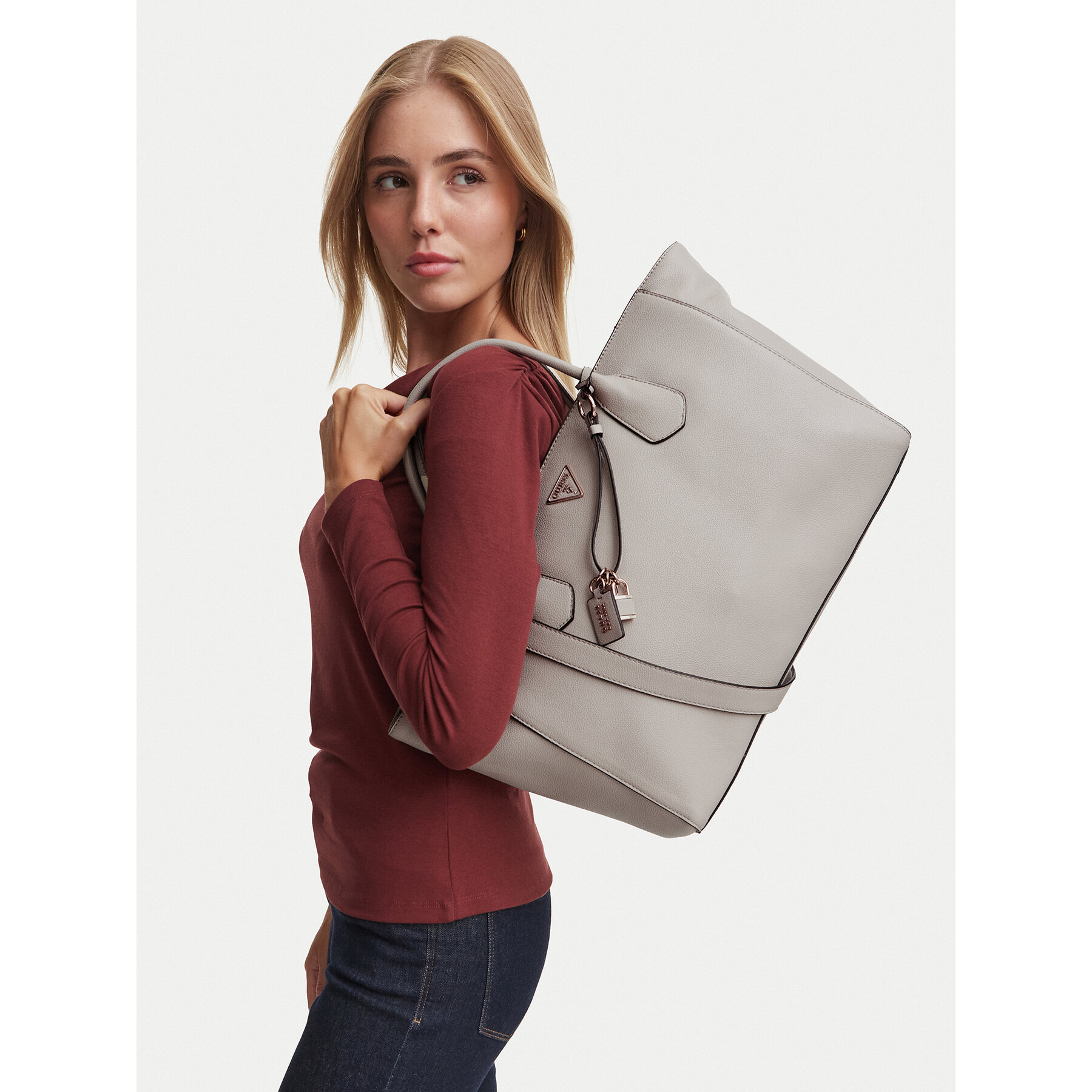 Geantă Guess Marissa HWBG23 33240 Crem