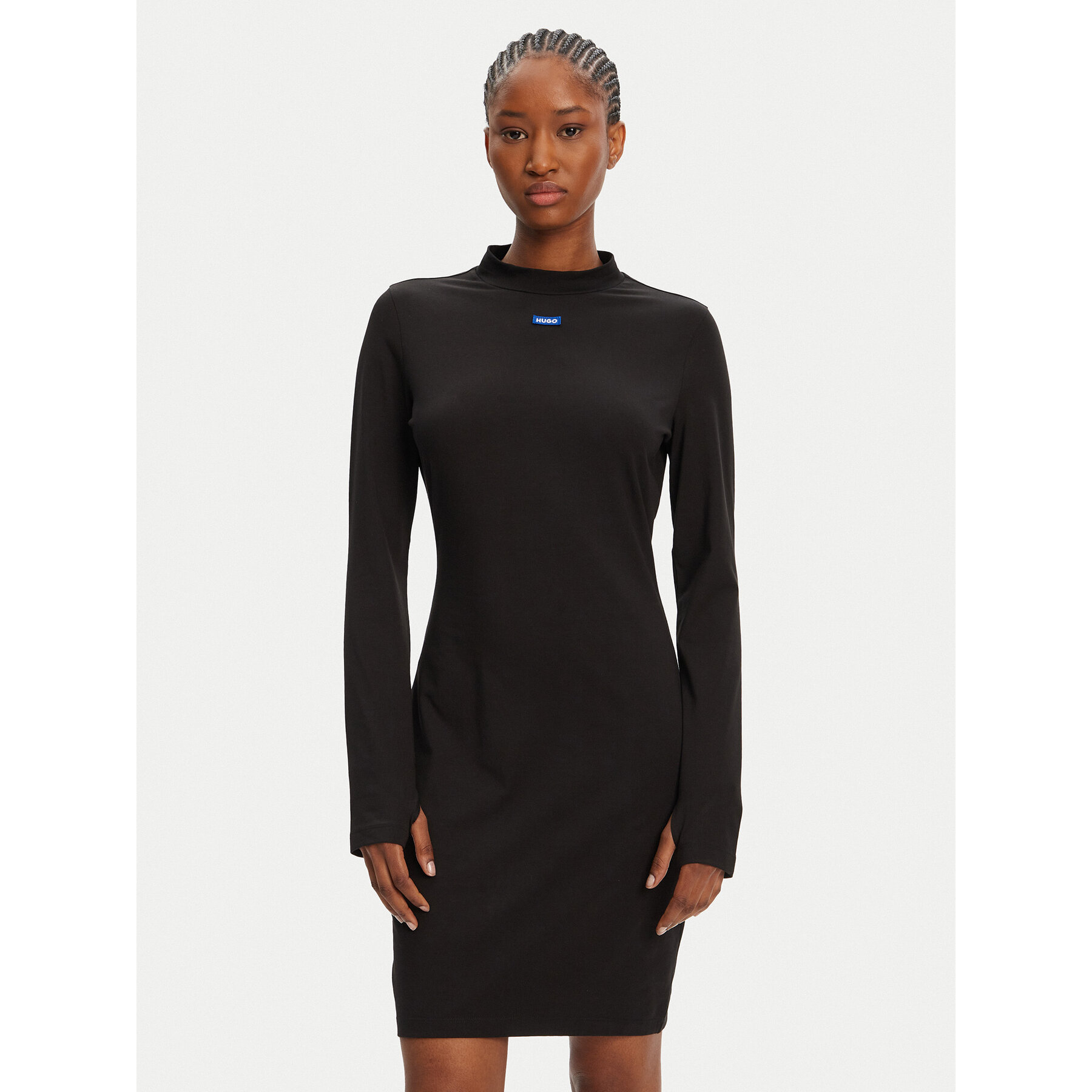 HUGO Kleid für den Alltag Nilla 50545016 Schwarz Slim Fit