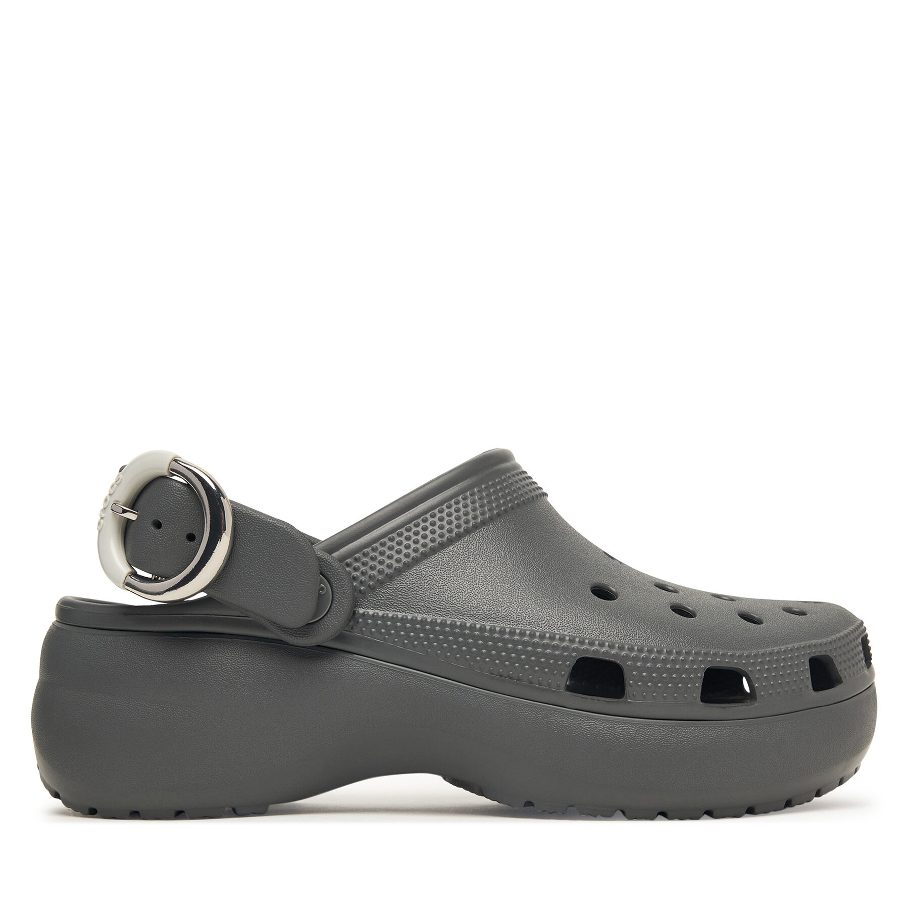 Παντόφλες Crocs Classic Platform Buckle Clog 213230 Γκρι