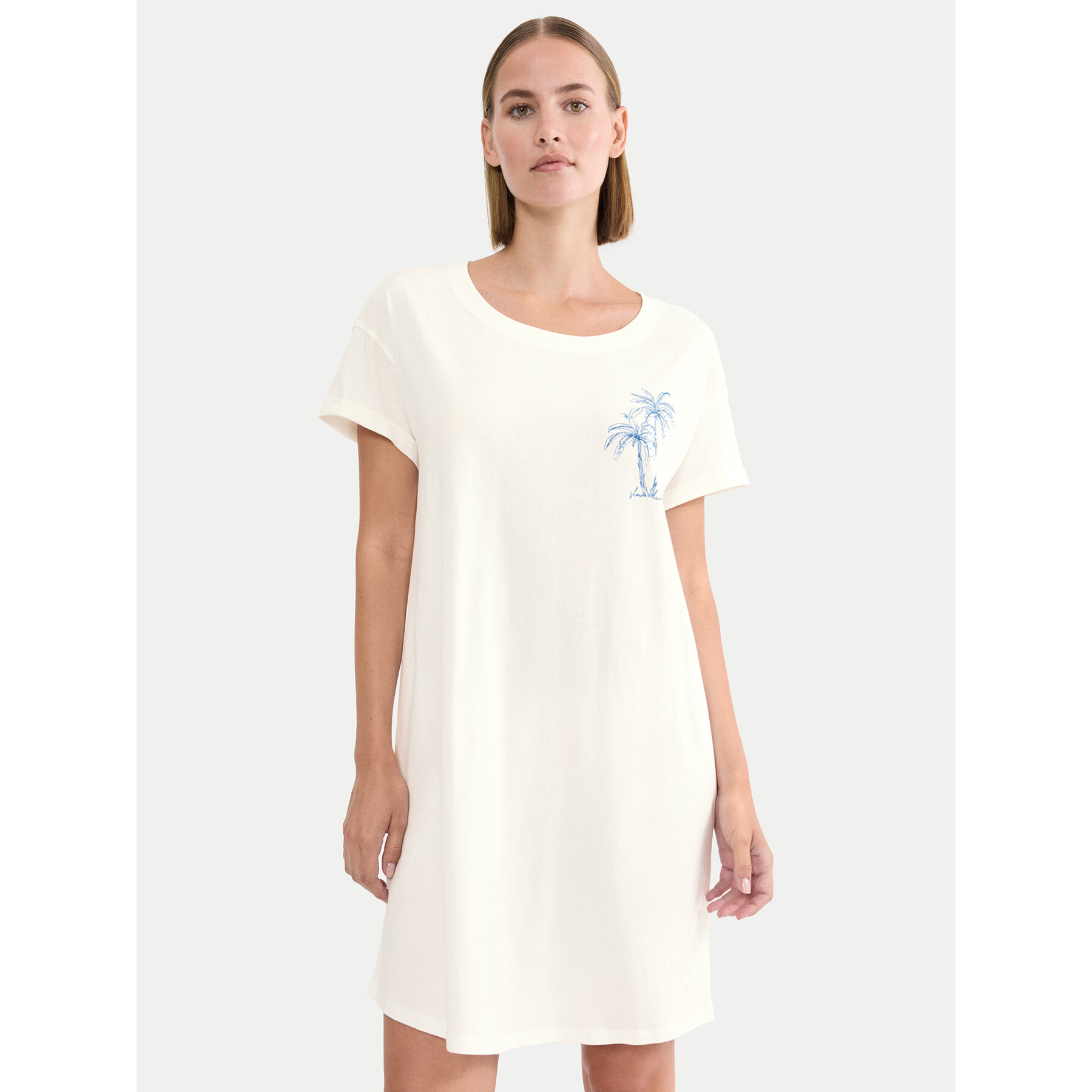 Triumph Nachthemd 10221117 Creme Relaxed Fit