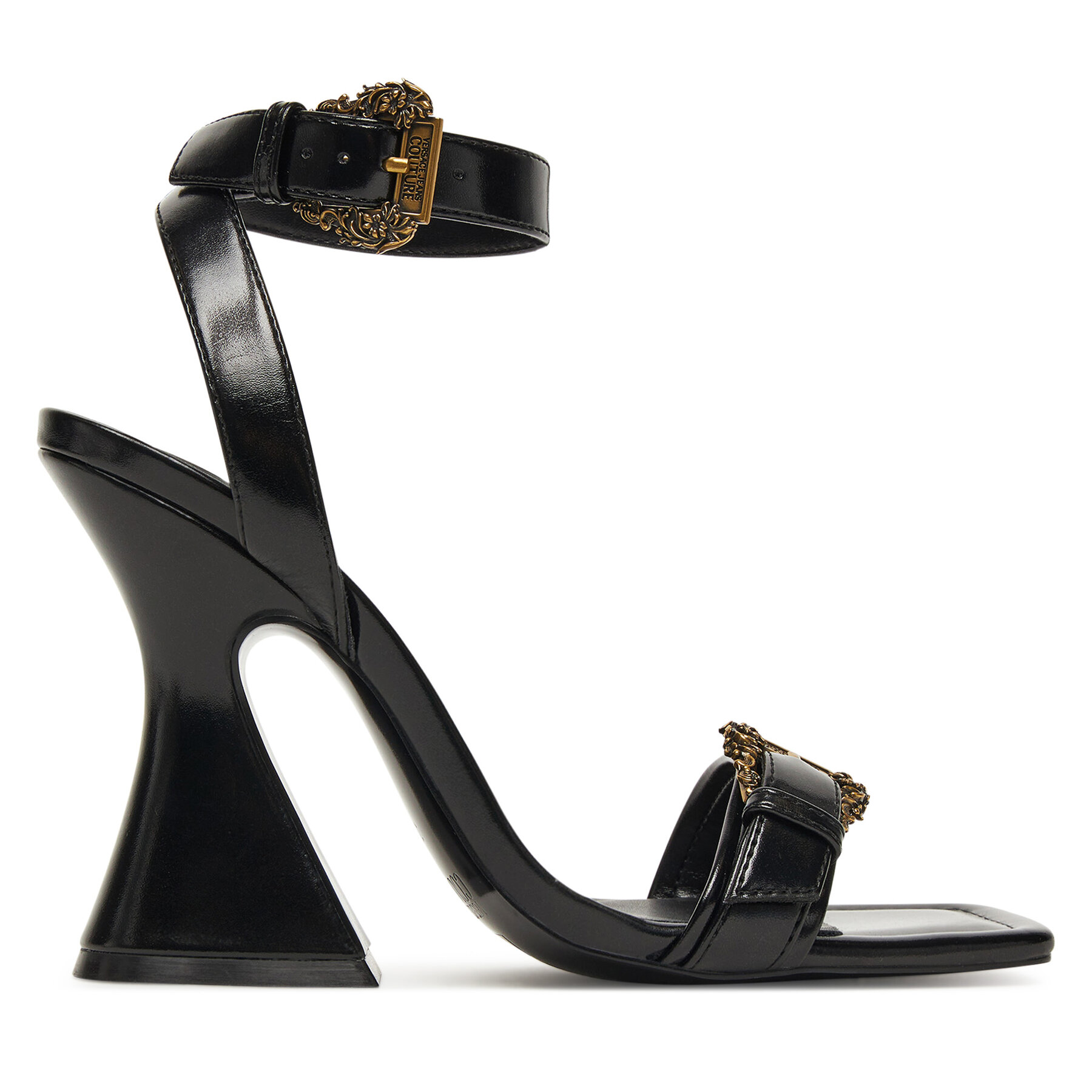 Dámske Sandále Versace Jeans Couture, Rozmer: 38, Čierna, 79VA3S36