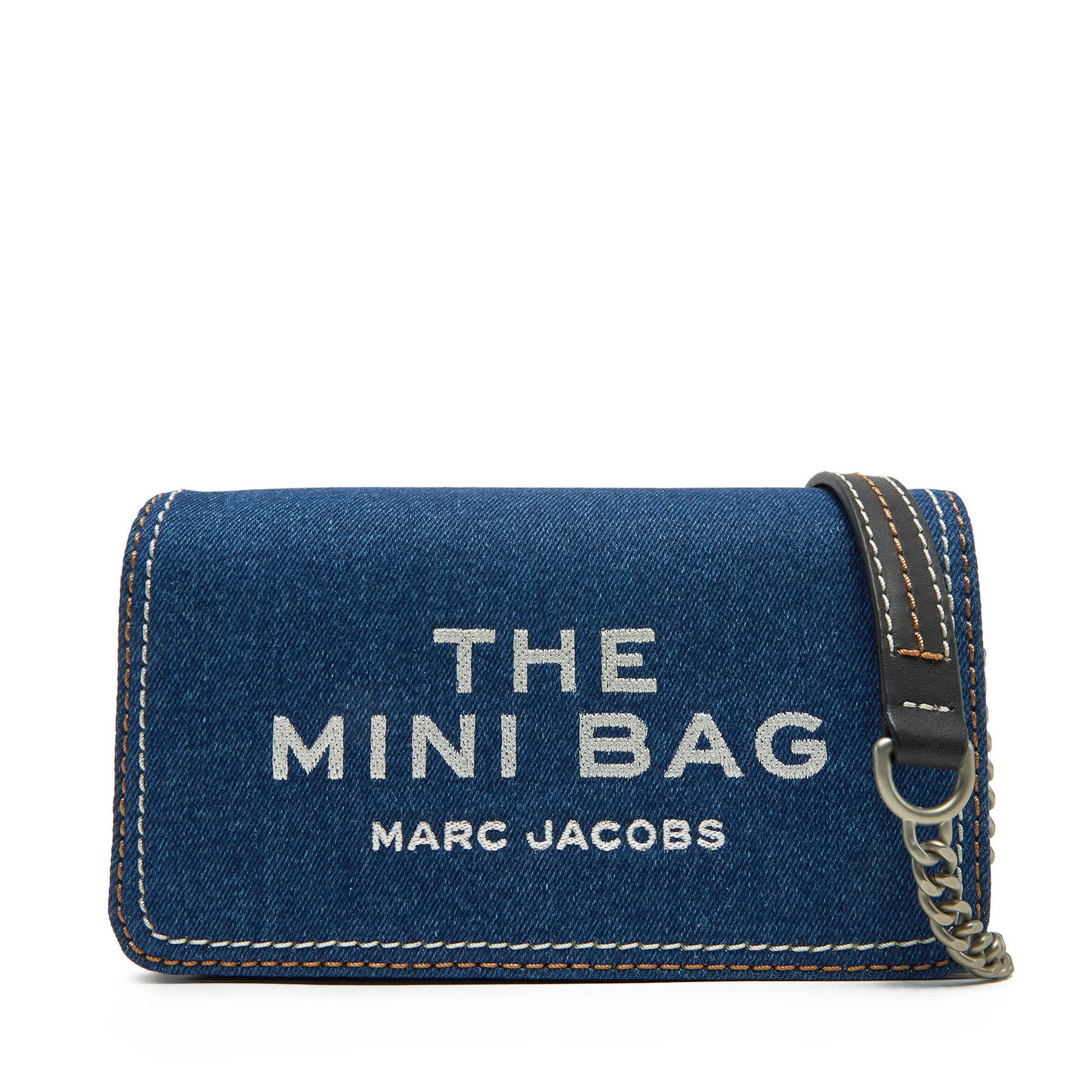 Borsetta Marc Jacobs Denim Chain Mini 2F4SMN010S03 Blu scuro