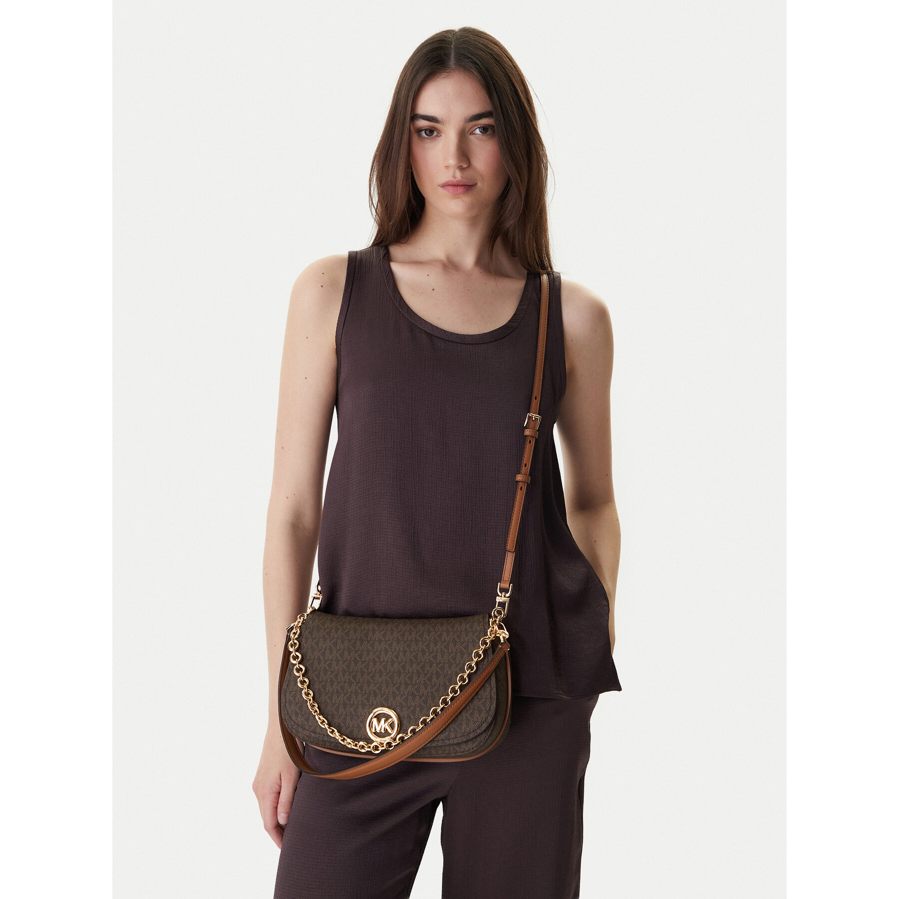 Torbica MICHAEL Michael Kors 30R6GY5S2B Smeđa