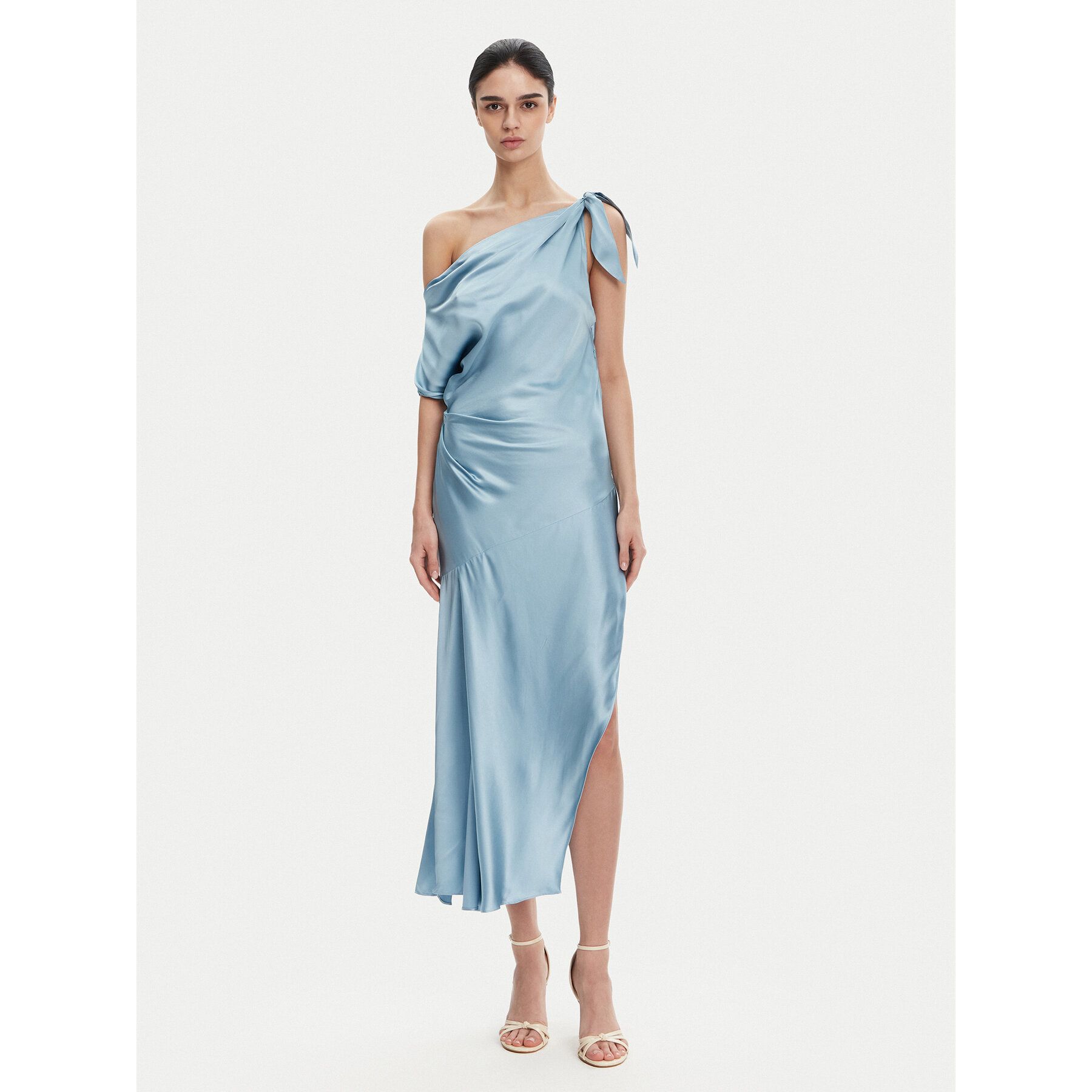 PINKO Coctailkleid 104986 A2GZ Hellblau Regular Fit