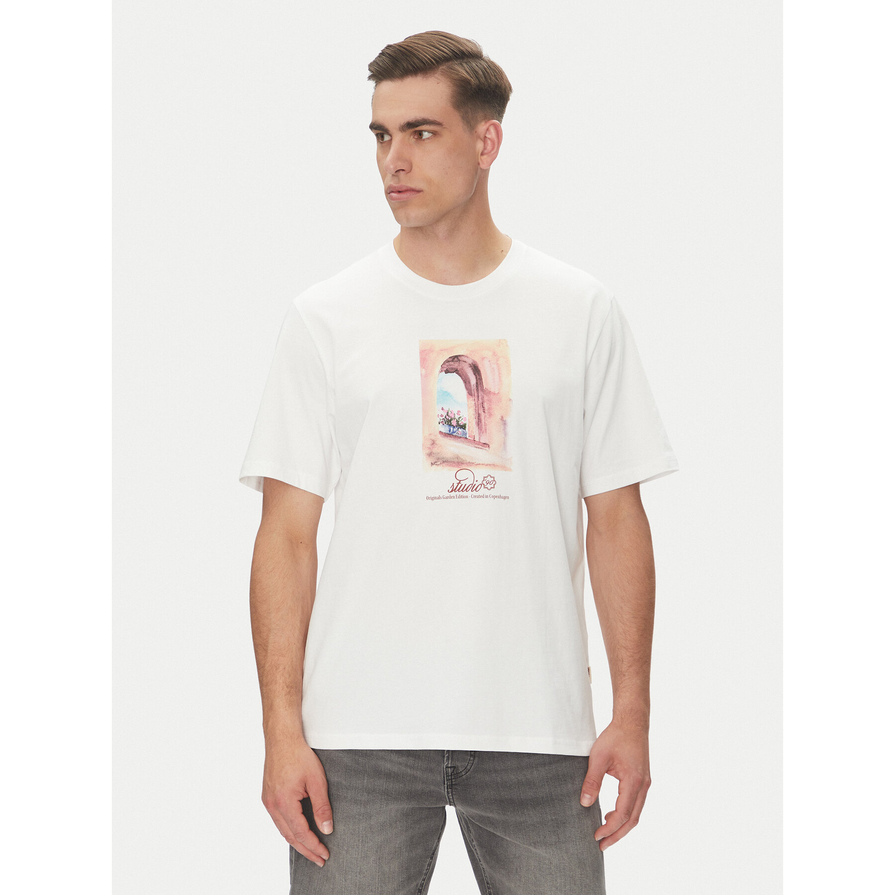 Jack & Jones T-shirt Hydra 12277248 Bianco Relaxed Fit